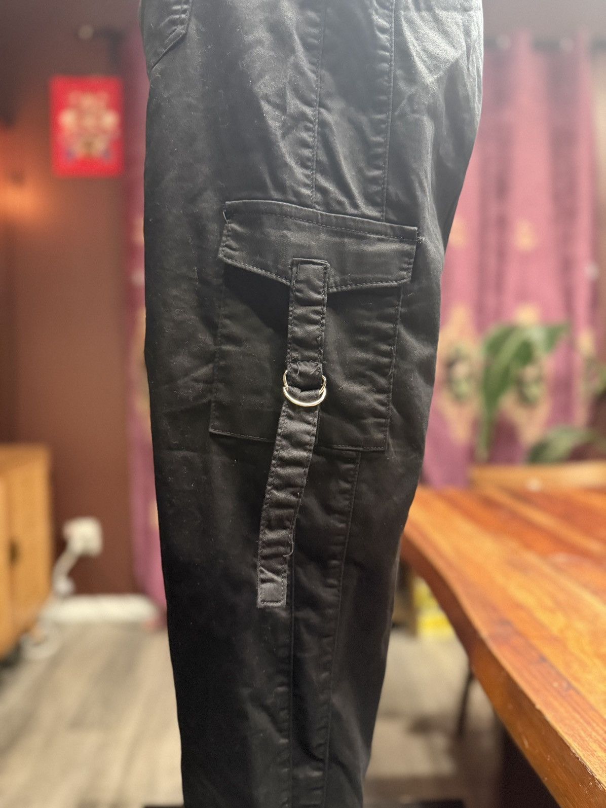 Other Urban Utility Black Cargo Jogger Pants Size 30" / US 8 / IT 44 - 5 Thumbnail