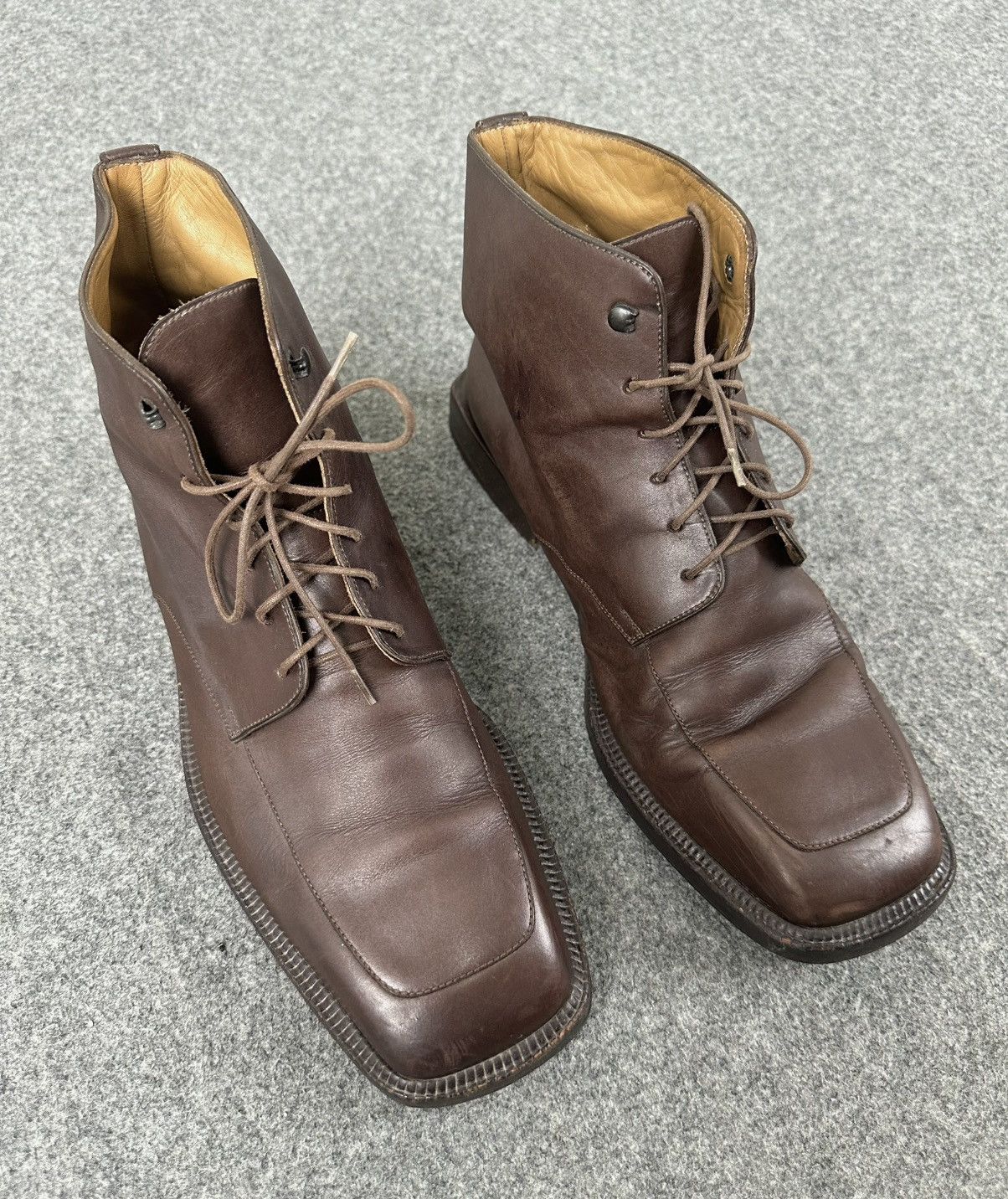 Louis Vuitton Louis Vuitton - Voltaire Ankle Leather Laced-Up Boots Brown Size US 7.5 / EU 40-41 - 2 Thumbnail