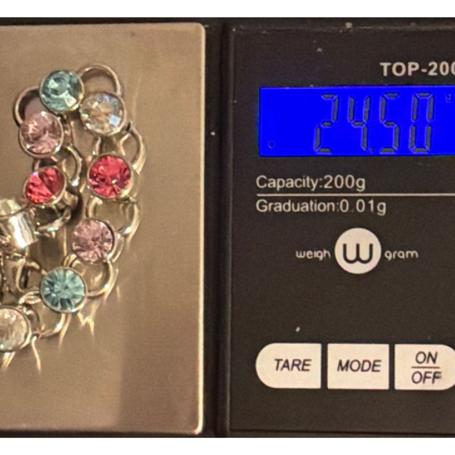 Other Hello Kitty Sanrio Silver Tone Charm Bracelet Pink Blue Clea Size ONE SIZE - 7 Thumbnail
