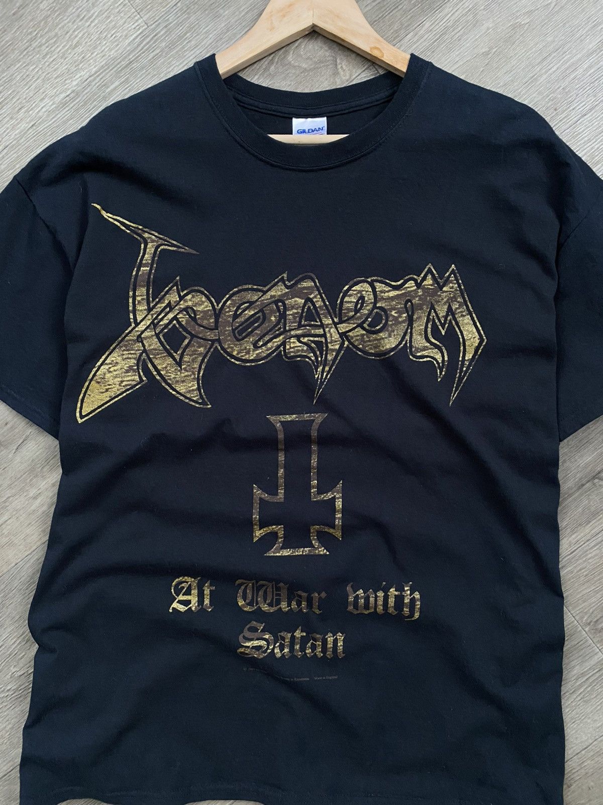 Gildan 🫧1997 VENOM AT WAR WITH SATAN BLACK METAL Vintage T-Shirt XL Size US XL / EU 56 / 4 - 2 Thumbnail
