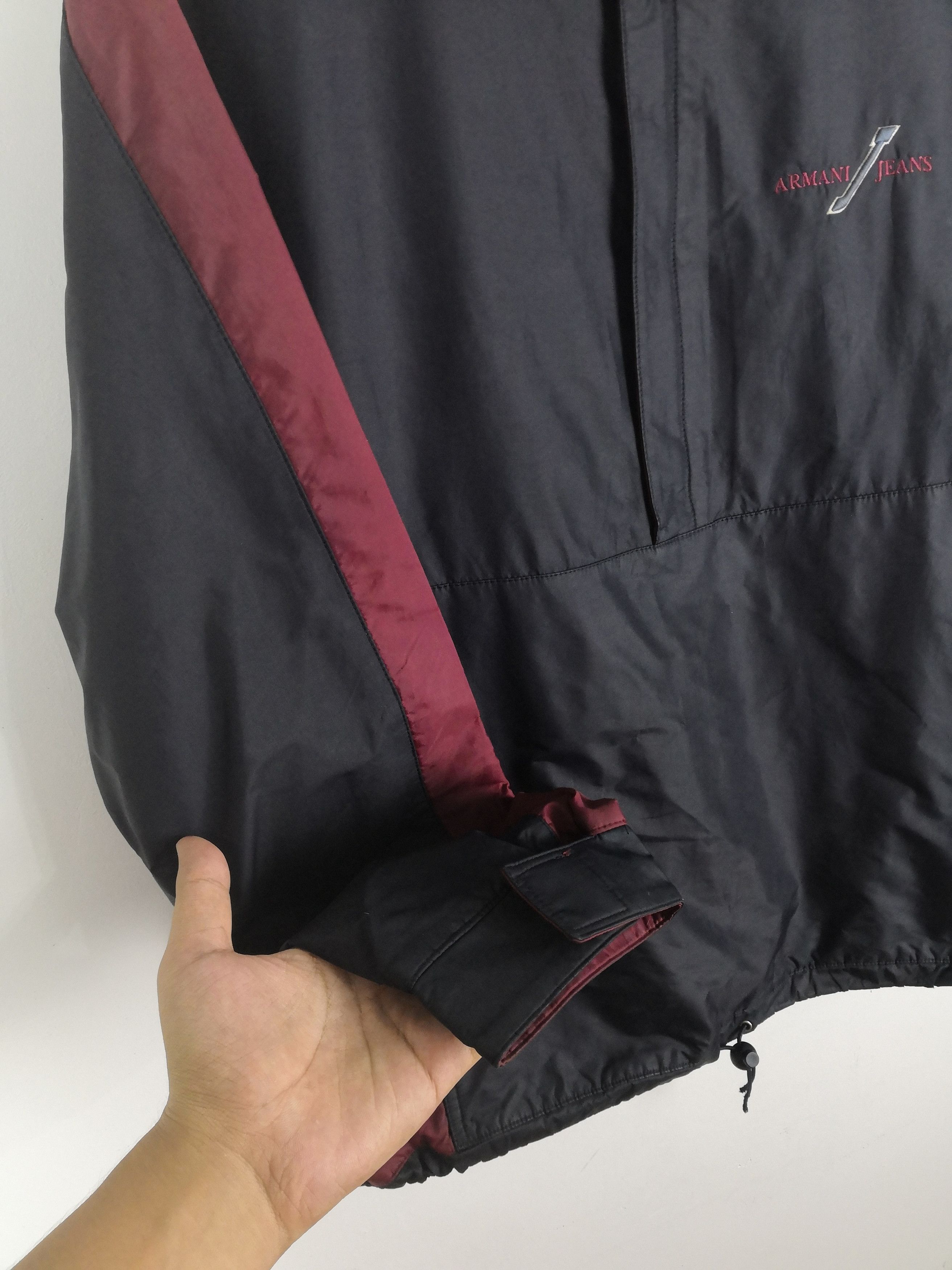 Giorgio Armani Vintage 90s Giorgio Armani Jeans Jacket Anorak Windbreaker Size US L / EU 52-54 / 3 - 9 Thumbnail
