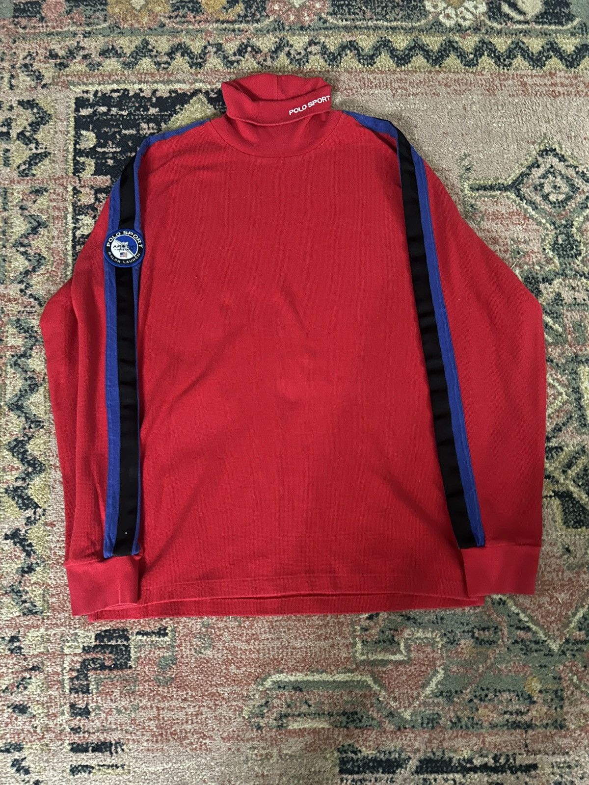 Polo Ralph Lauren Vtg 90s Polo Sport Ralph Lauren Arctic Challenge Turtleneck Size US XL / EU 56 / 4 - 3 Thumbnail
