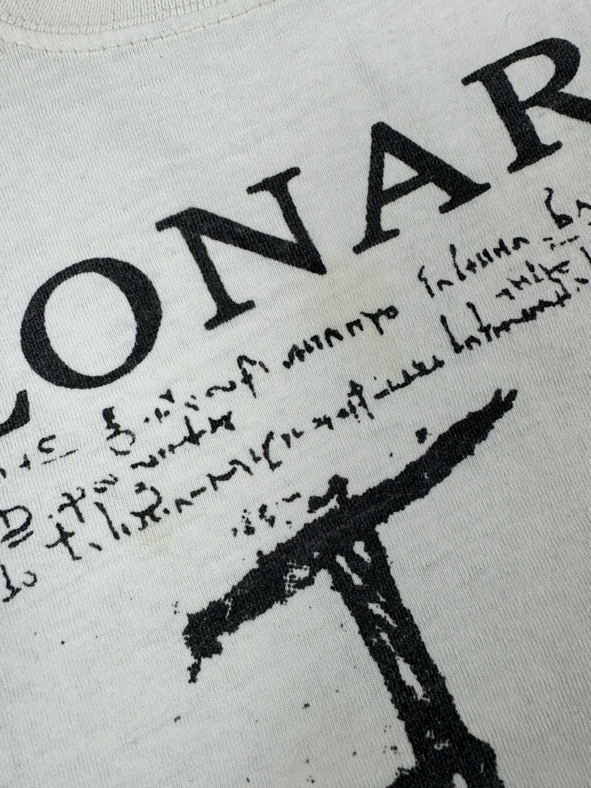 Vintage Vintage 00s Leonardo Da Vinci bicycle artwork graphic tee Size US XL / EU 56 / 4 - 7 Thumbnail