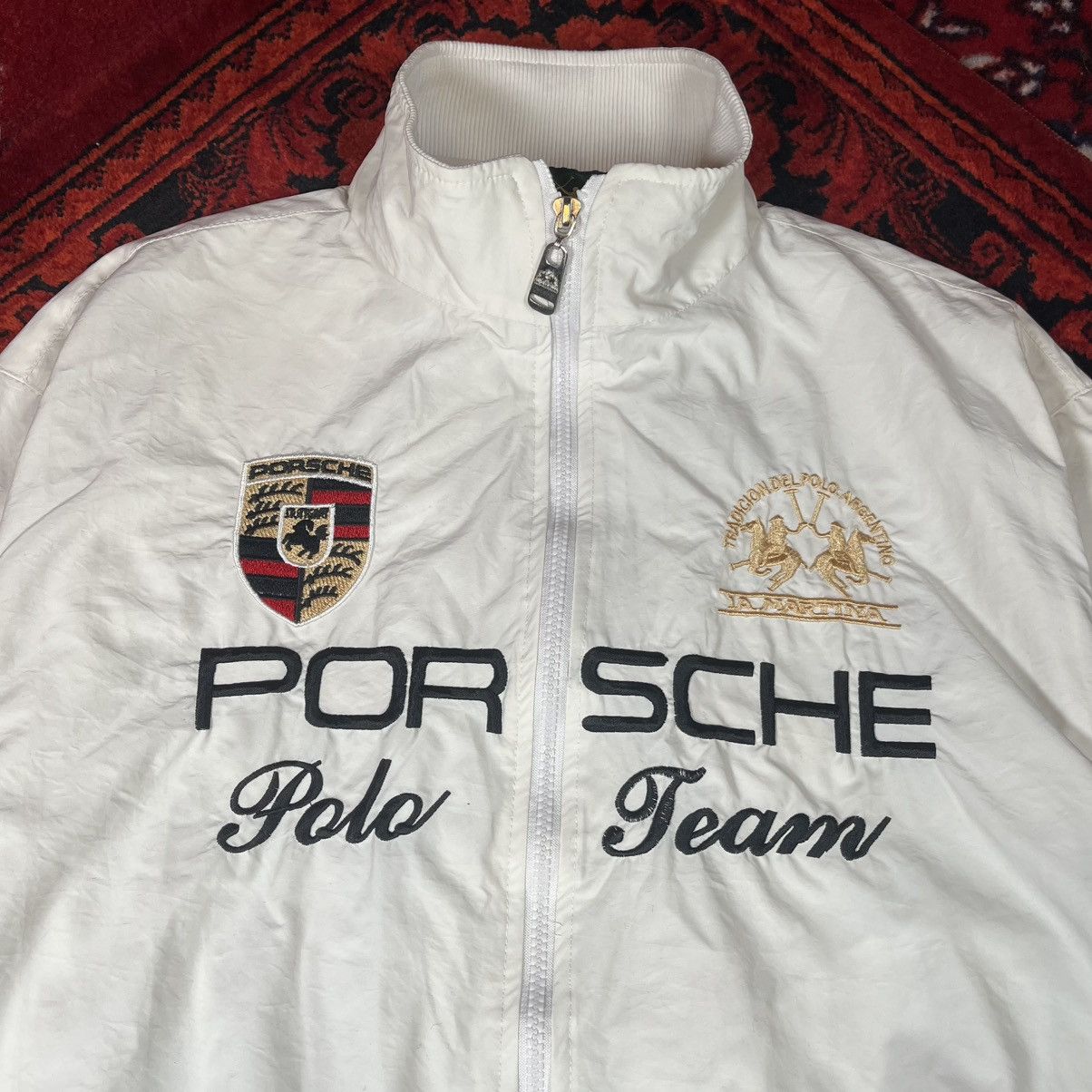 La Martina × Porsche Design La Martina Porsche Polo Team Y2K Jacket Full Zip Windbreaker Size US XXL / EU 58 / 5 - 7 Thumbnail