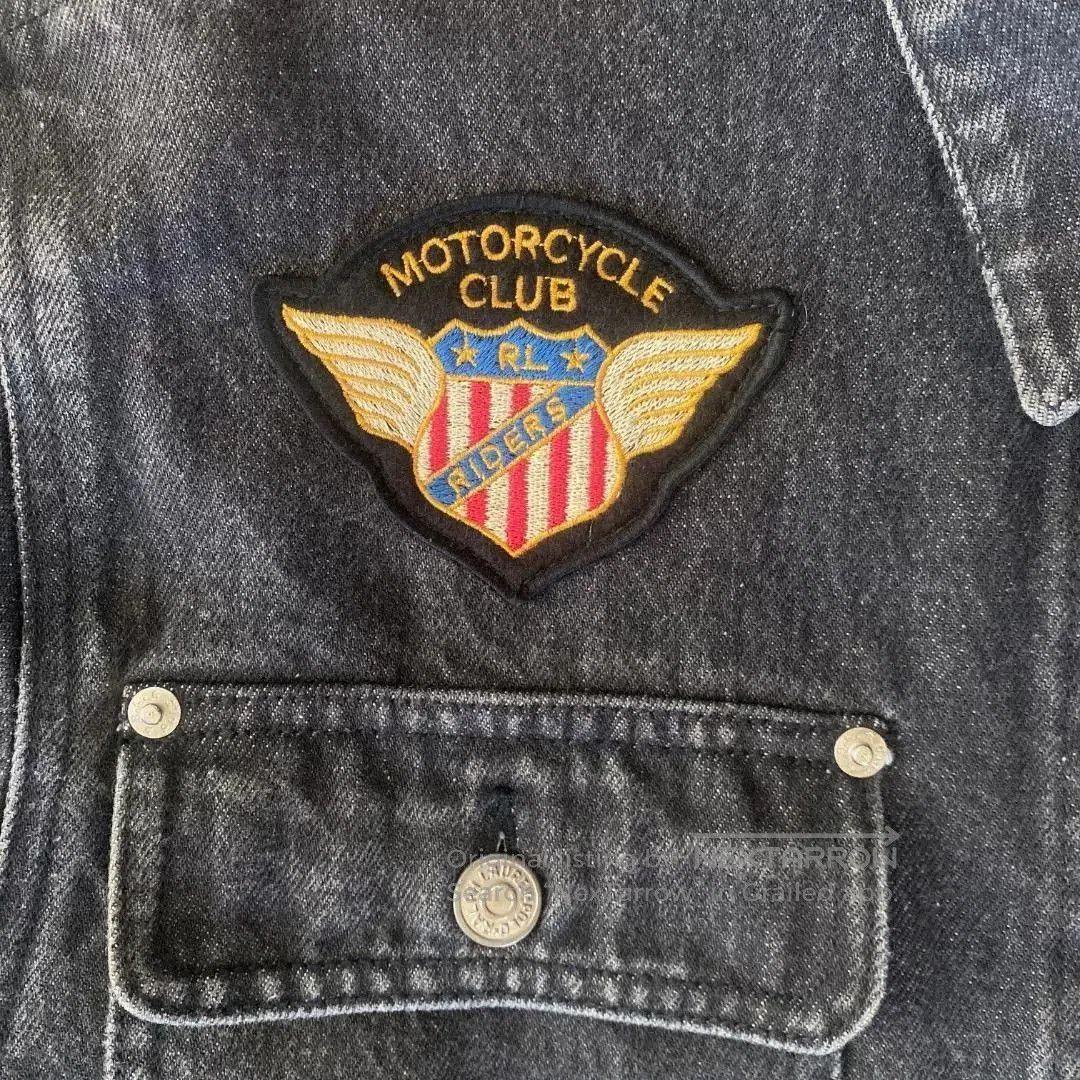RRL Ralph Lauren vintage ralph lauren motorcycle denim jacket. Size M / US 6-8 / IT 42-44 - 5 Thumbnail