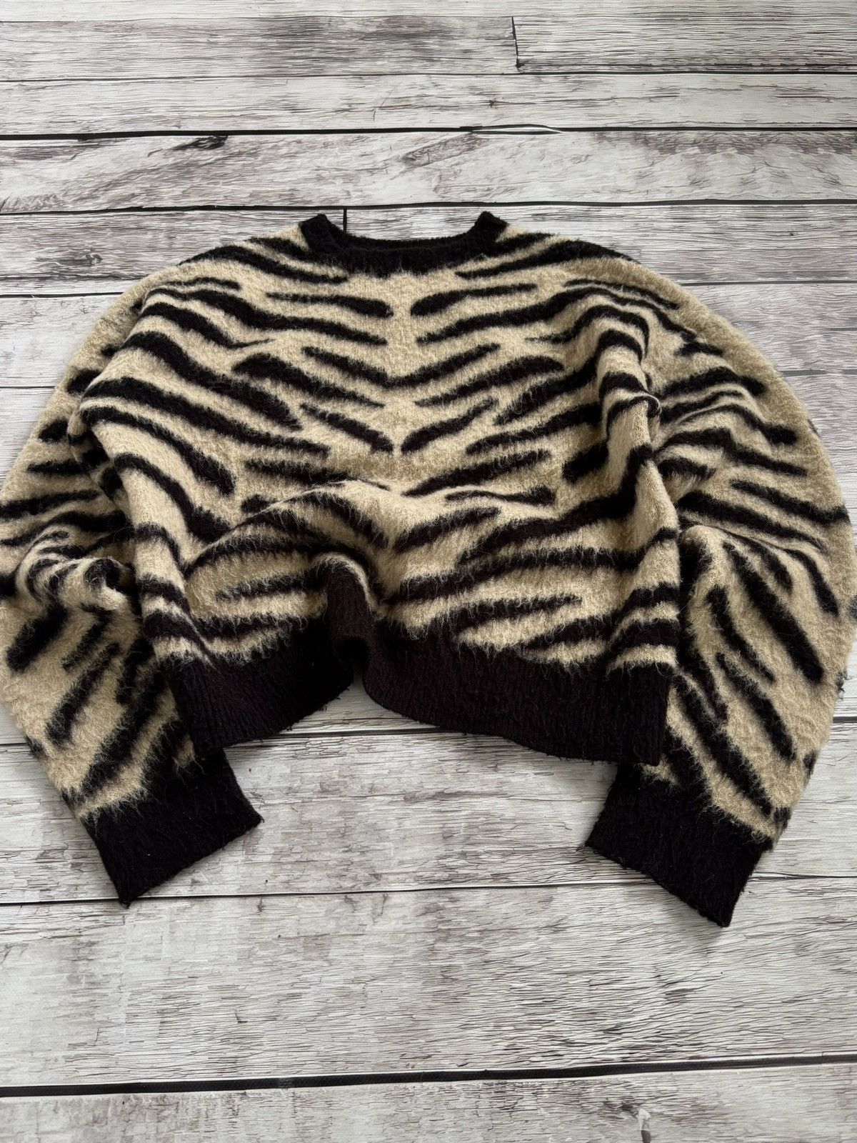 Hysteric Glamour × Yohji Yamamoto Vintage Y2K Mohair Teddy Grass Sweater Cutie Style Size US M / EU 48-50 / 2 - 1 Thumbnail