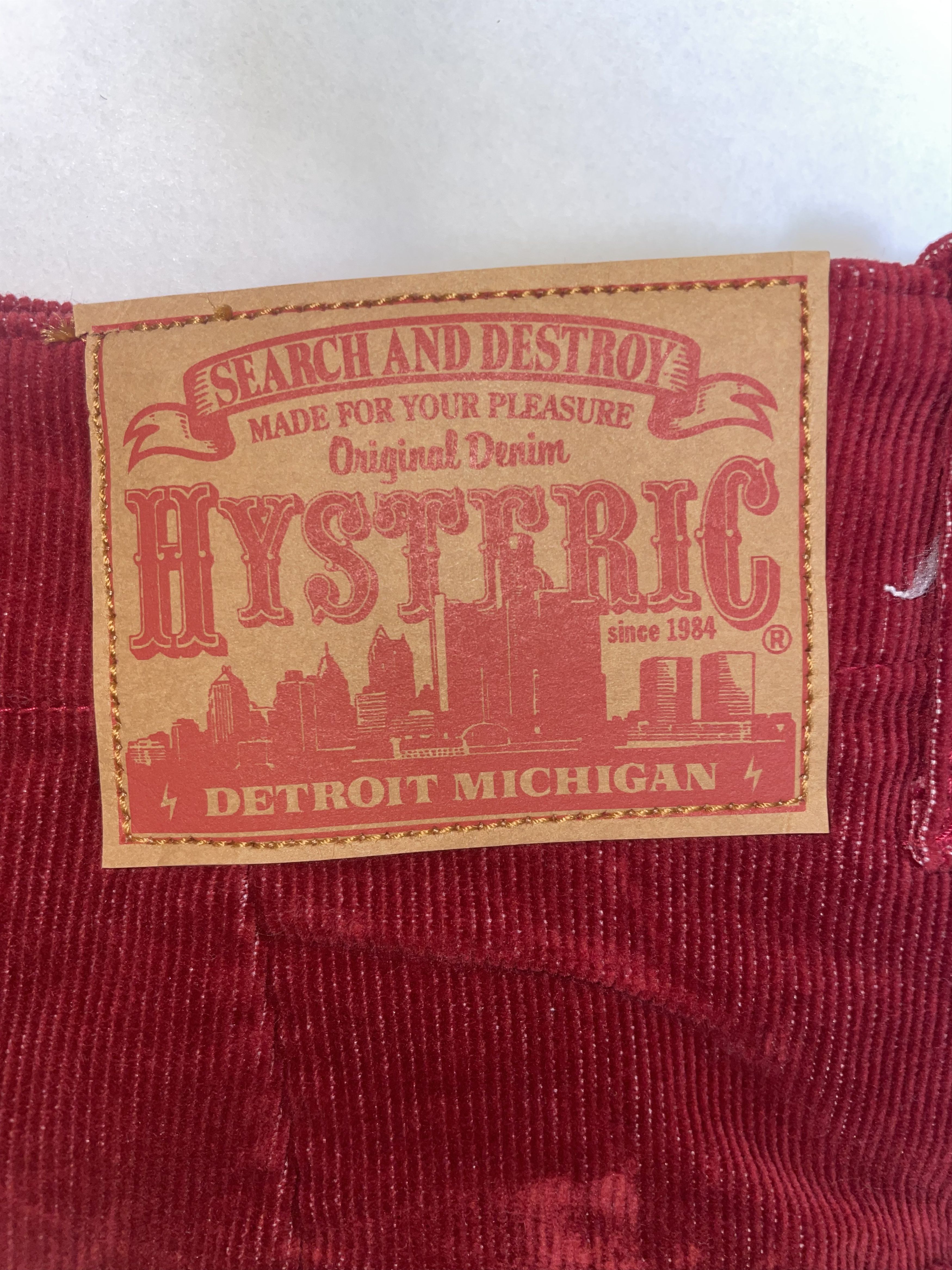 Hysteric Glamour Red Maxi Corduroy Skirt | Size 27 ~ Small Size 27" / US 4 / IT 40 - 3 Thumbnail