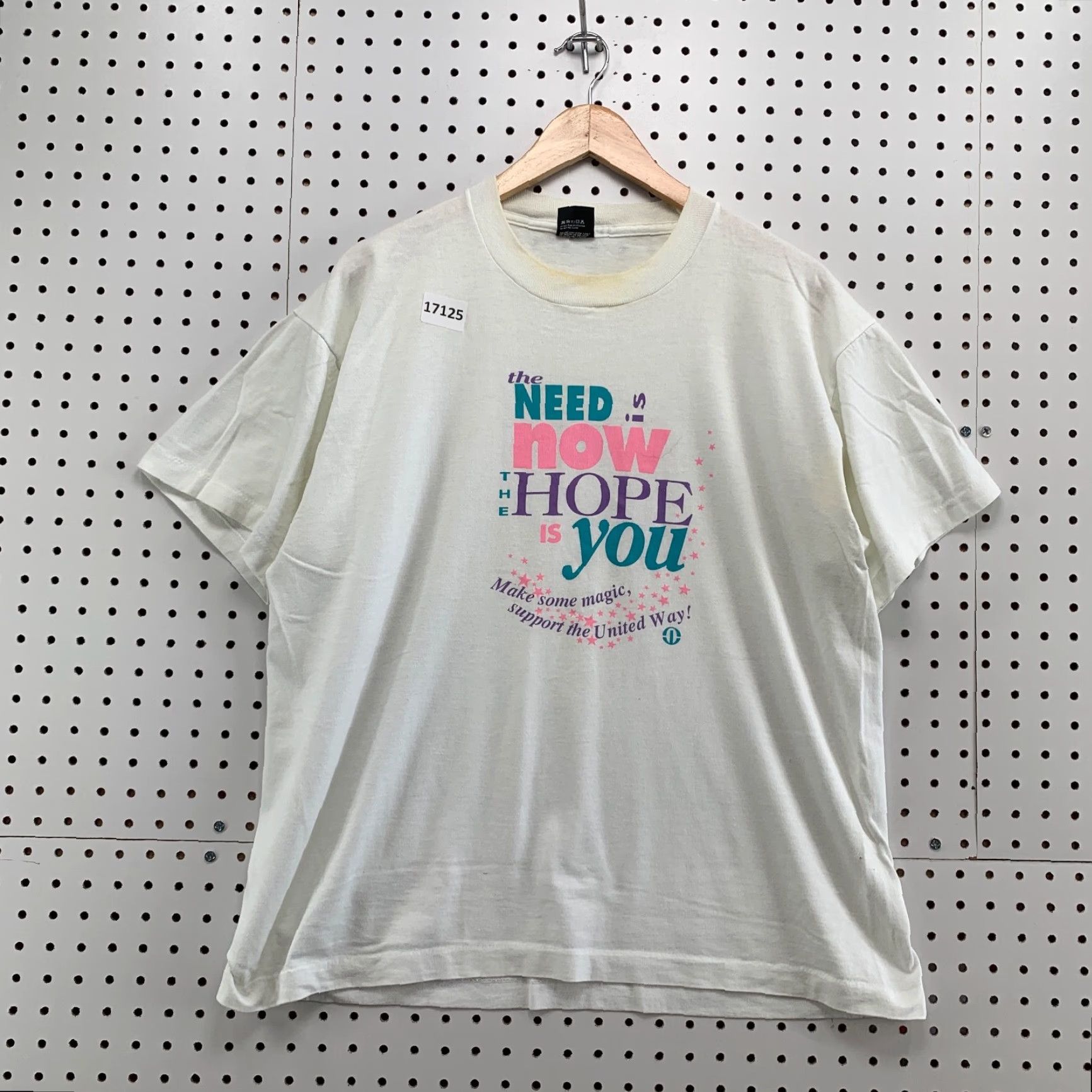 Vintage VINTAGE Screen Stars T-Shirt Shirt Unisex Adults XL White 90s Love Single Stitch USA Made Mens Size US XL / EU 56 / 4 - 6 Thumbnail
