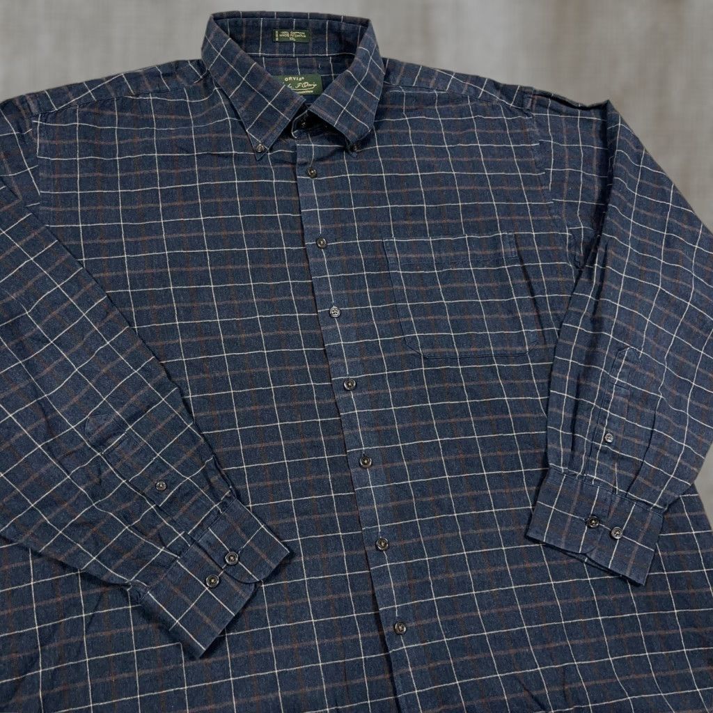 Orvis Orvis Shirt Men 2XL Gray Plaid Button-Up Signature Collection Camp Size US XXL / EU 58 / 5 - 1 Thumbnail
