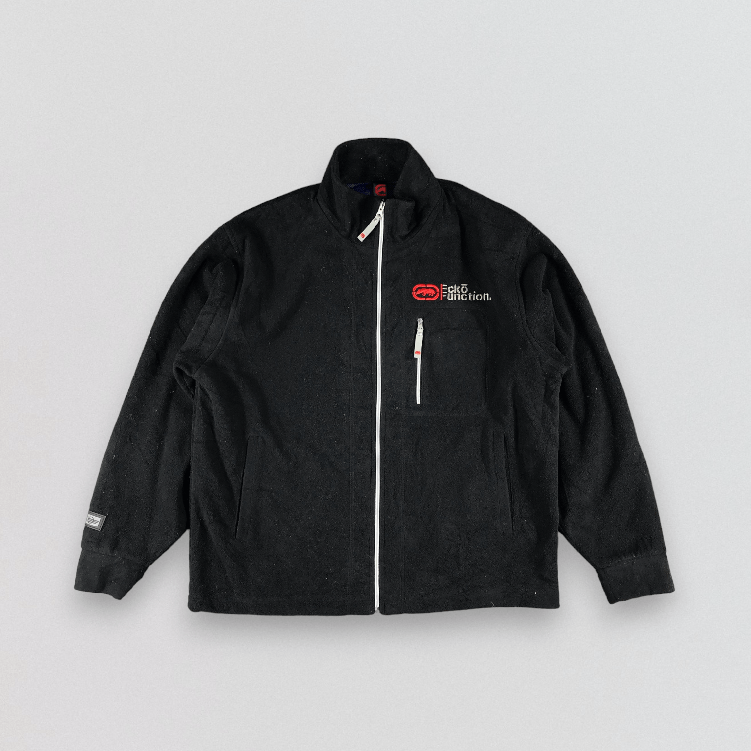 image of Ecko Unltd Ecko Function Fleece Jacket Size L in Black, Men's
