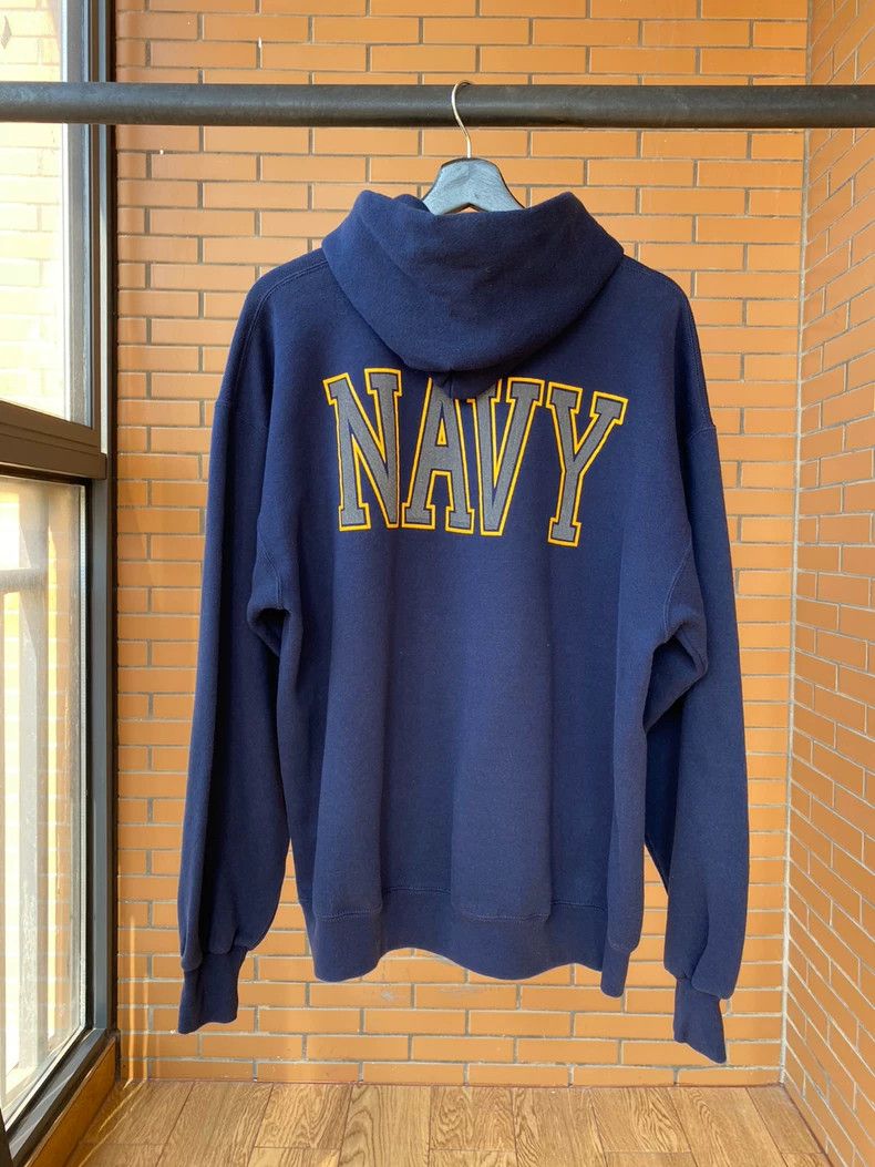 Vintage NAVY hoodie 90s 2505-Nextarrow Size US XL / EU 56 / 4 - 2 Thumbnail