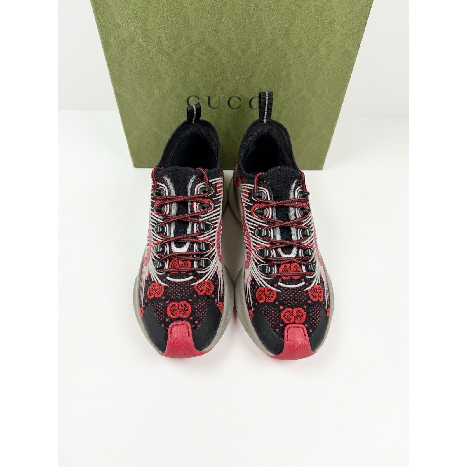 Gucci Size 6.5US - Gucci Run GG Red Sneakers NEW Size US 6.5 / EU 39-40 - 3 Thumbnail