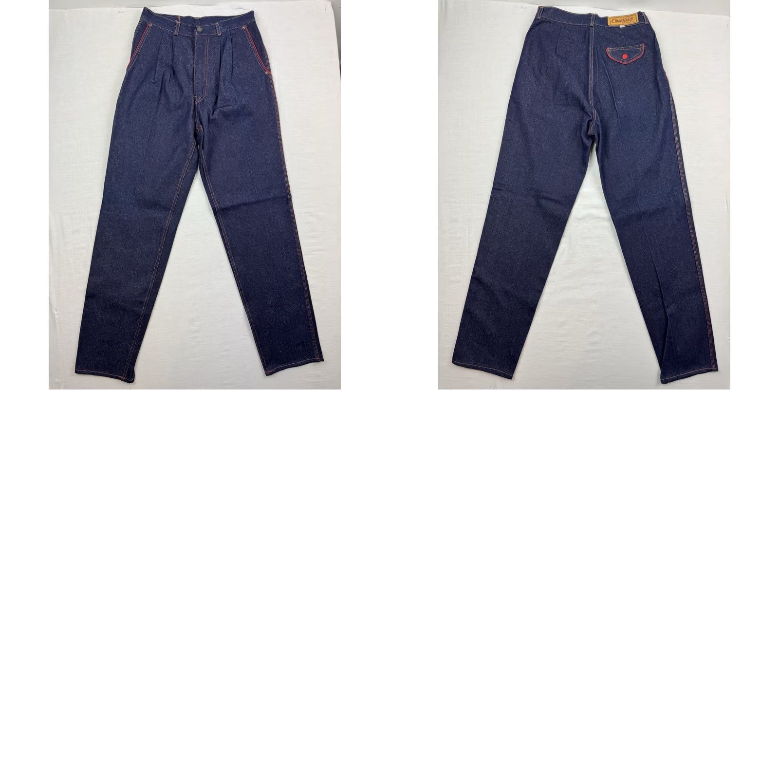 Vintage VINTAGE Jeans Adult 30x30 High Waist Obscure Random Chungbagi 80s 80s Straight Blue Cotton Zip Mens Jeans Size US 30 / EU 46 - 10 Thumbnail