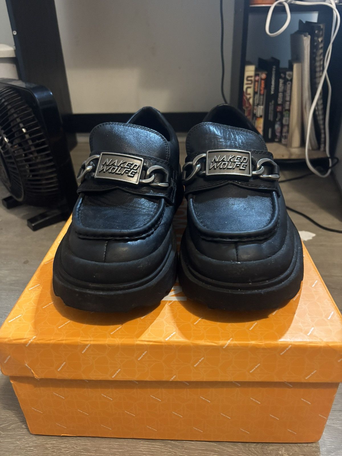 NAKED WOLFE Naked Wolfe Dome black leather loafers Size US 10 / EU 43 - 2 Thumbnail