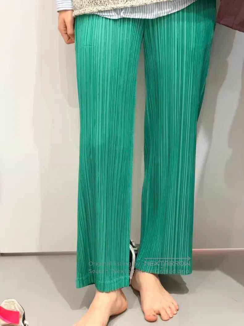 Issey Miyake Issey Miyake Green Pants Size 25" / US 0 / IT 36 - 2 Thumbnail