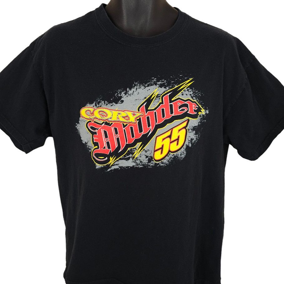 Gildan Cory Mahder T Shirt Mens Size Large Black Modified Racing Size US L / EU 52-54 / 3 - 1 Thumbnail