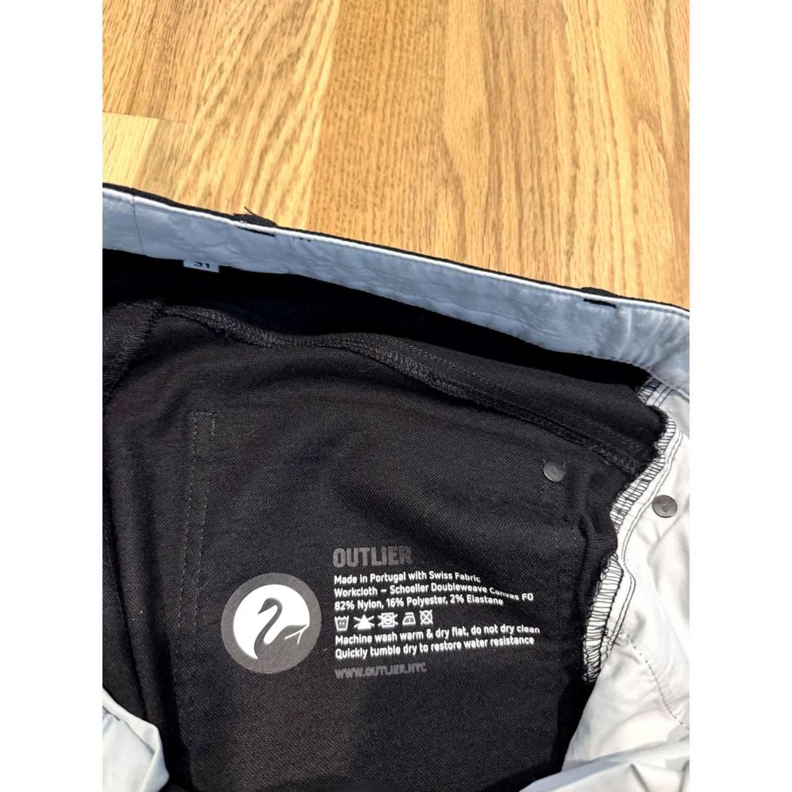 Outlier Outlier Slim Dungarees Pant Mens 31x31.5 Doubleweave Canvas Nanosphere Workcloth Size US 31 - 7 Thumbnail