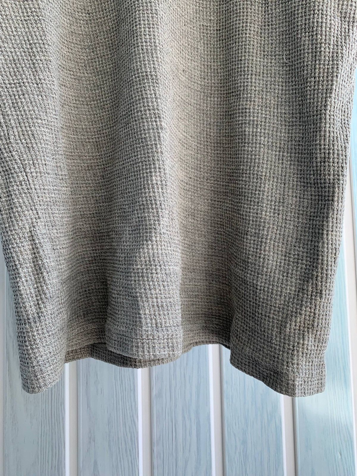 Our Legacy Our Legacy AW 2014 Spun Sumo Women Gray Waffle Knit T-Shirt Size M / US 6-8 / IT 42-44 - 8 Thumbnail