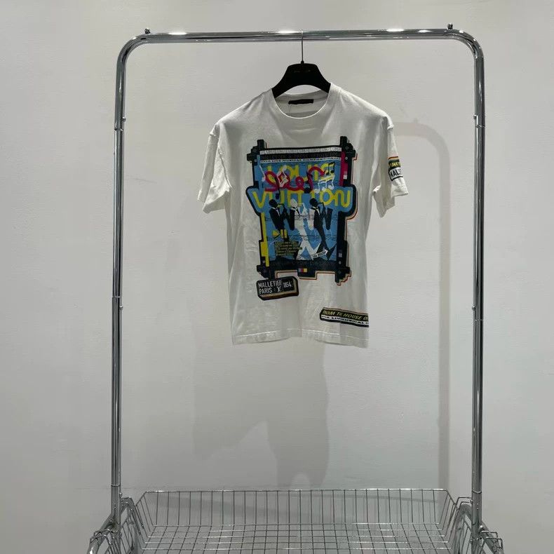 Louis Vuitton Louis Vuitton White Band Print T-shirt - dmc Size US XS / EU 42 / 0 - 1 Thumbnail