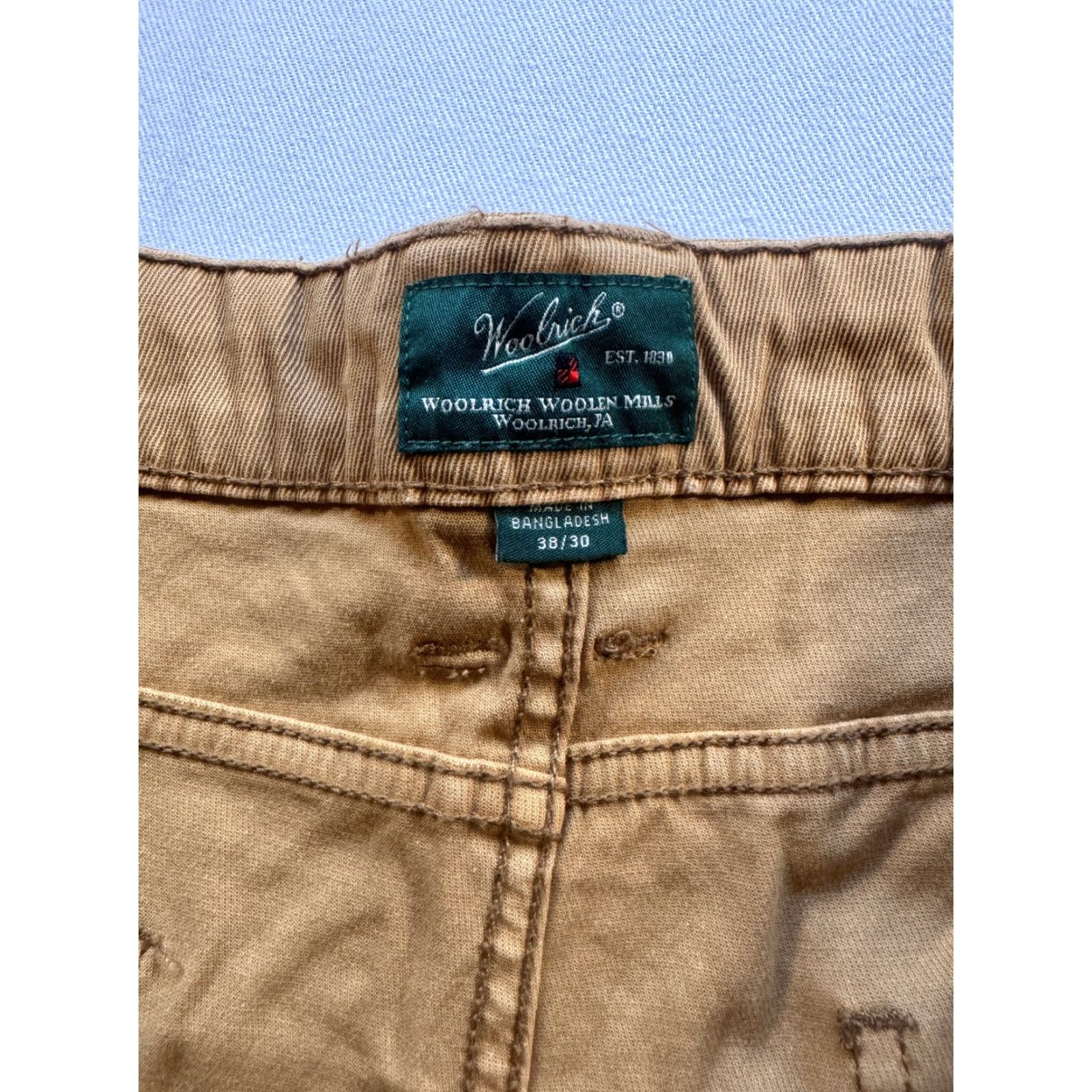 Vintage Woolrich Chino Brown Mens Canvas Pants 38x30 100% Cotton 1845 Size US 38 / EU 54 - 2 Thumbnail