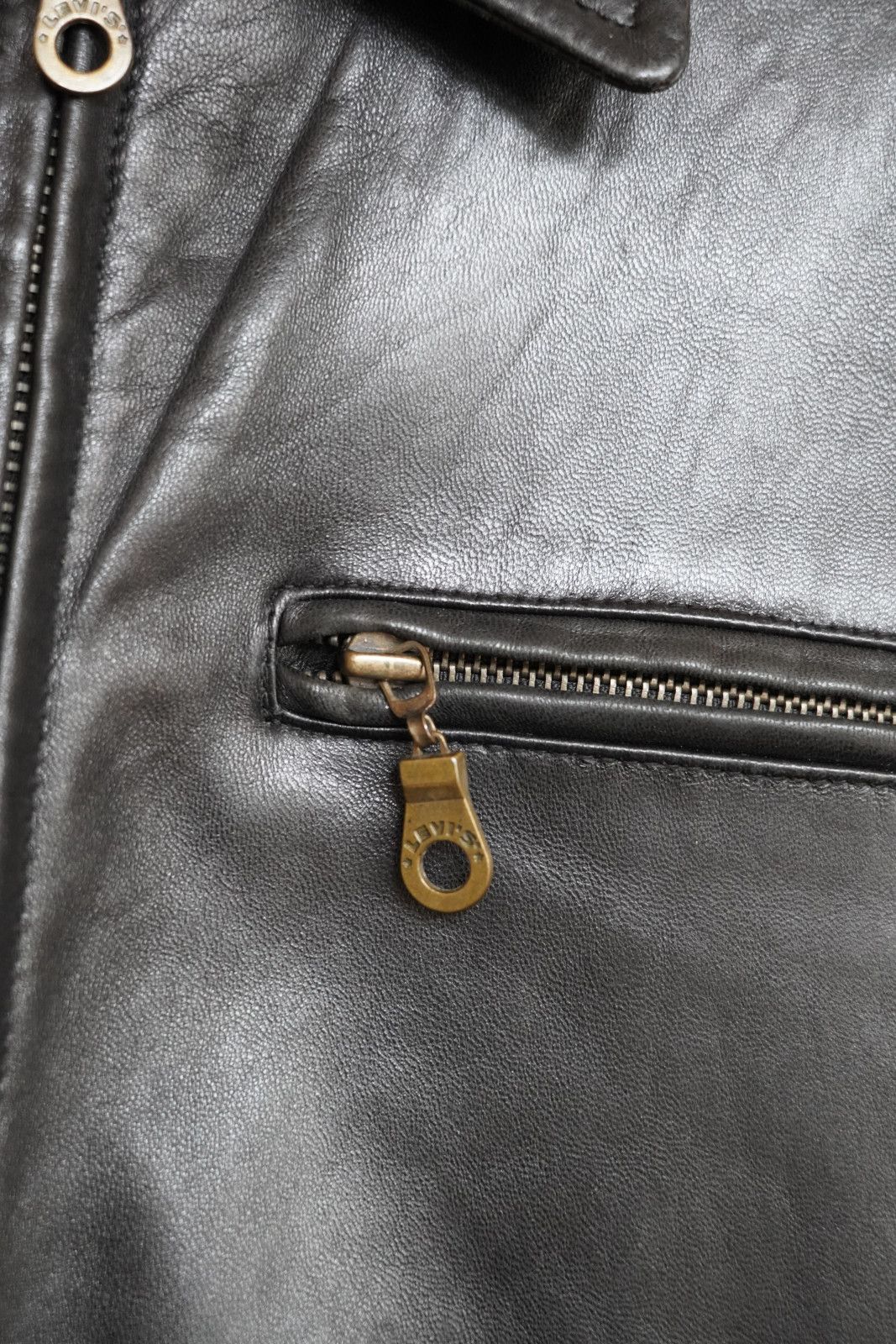 Levi's Levi’s / Lamb Leather Jacket Black / Size 100 (L) Size US M / EU 48-50 / 2 - 7 Thumbnail