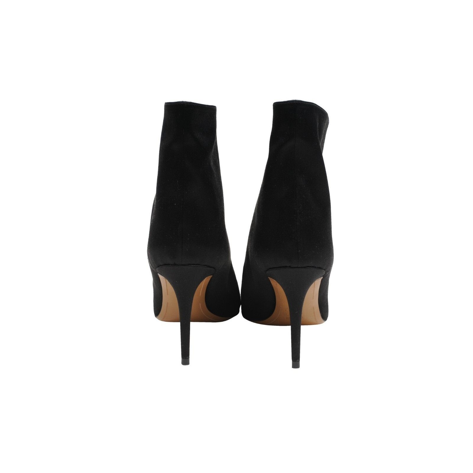 Alexandre Vauthier Alex Boots Black Satin Stiletto Pointed Toe Size US 9 / IT 39 - 6 Thumbnail