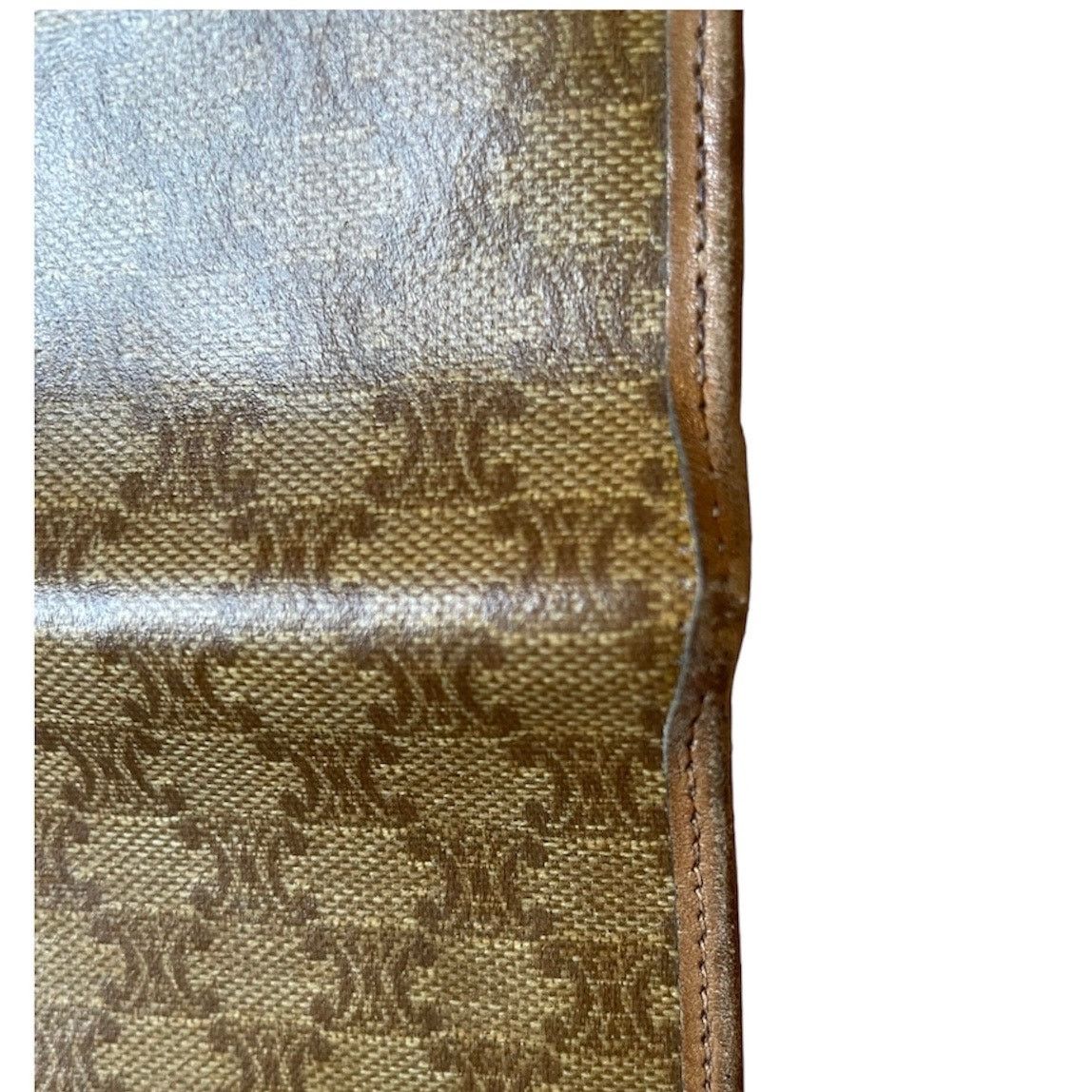 Celine Vintage Céline Macadam Checkbook Wallet Beige Size ONE SIZE - 7 Thumbnail