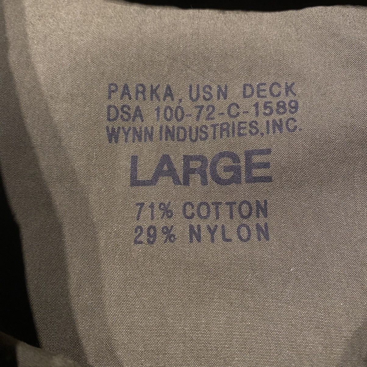 Other VINTAGE 1972 USN Military Deck Parka Anorak Jacket Size US L / EU 52-54 / 3 - 4 Thumbnail