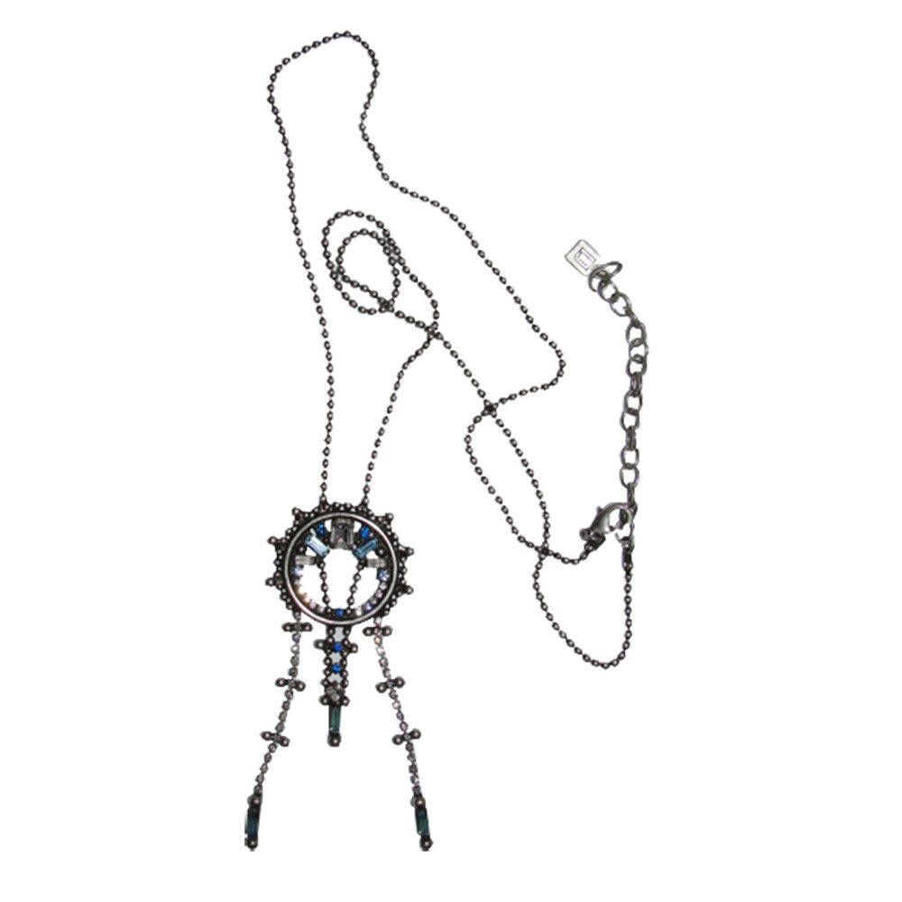 Swarovski Dannijo Oxidized Silver Swarovski Pendant Necklace Size ONE SIZE - 3 Thumbnail
