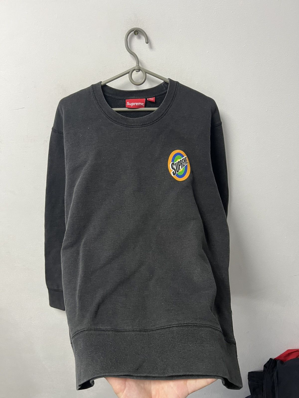 Supreme Supreme Big Logo Sweatshirt Pullover Black Size M Size US M / EU 48-50 / 2 - 6 Thumbnail