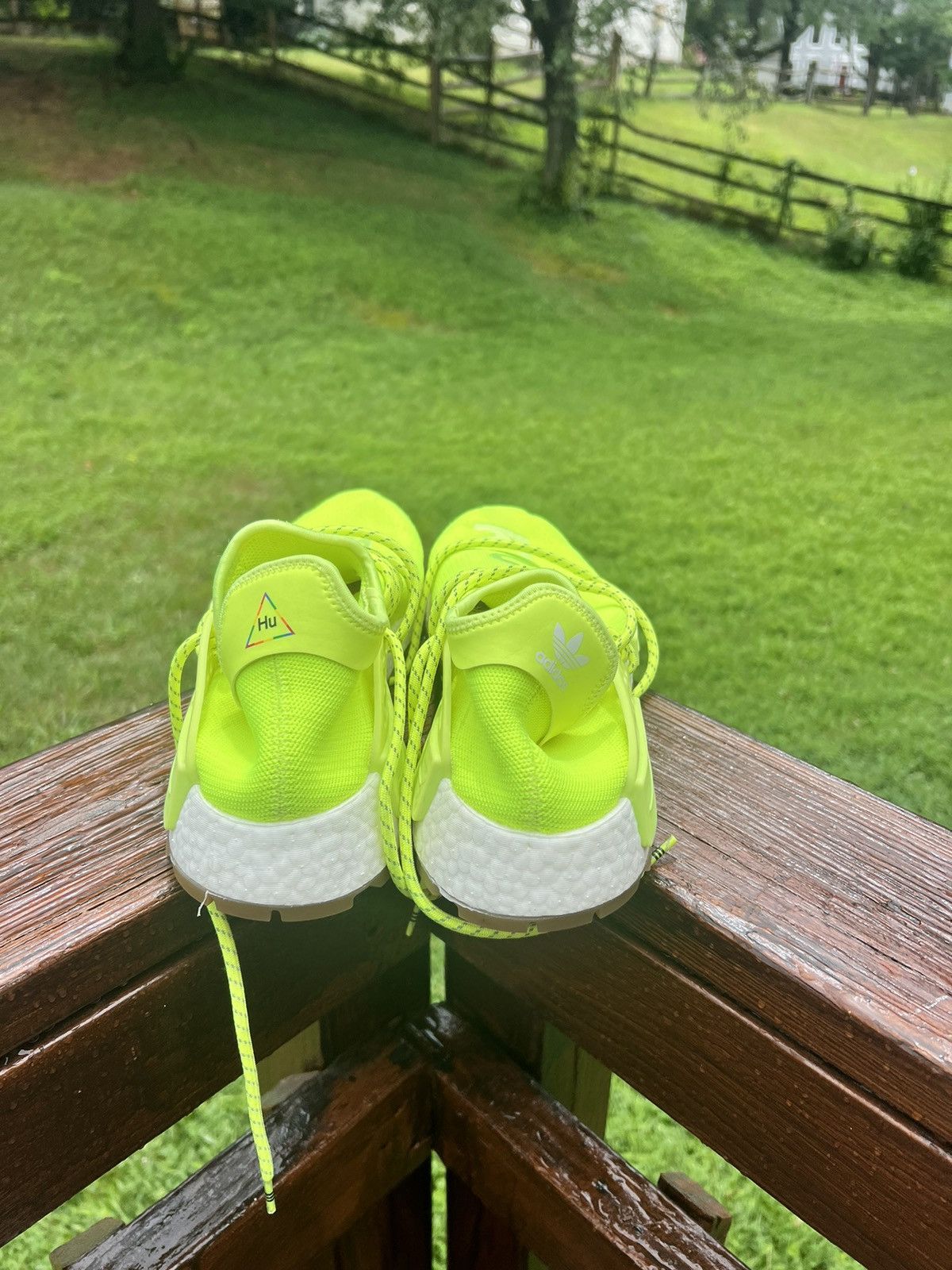 Adidas × Pharrell Adidas NMD Hu Trail Pharrell Now Is Her Time Solar Yellow Size US 12 / EU 45 - 5 Thumbnail