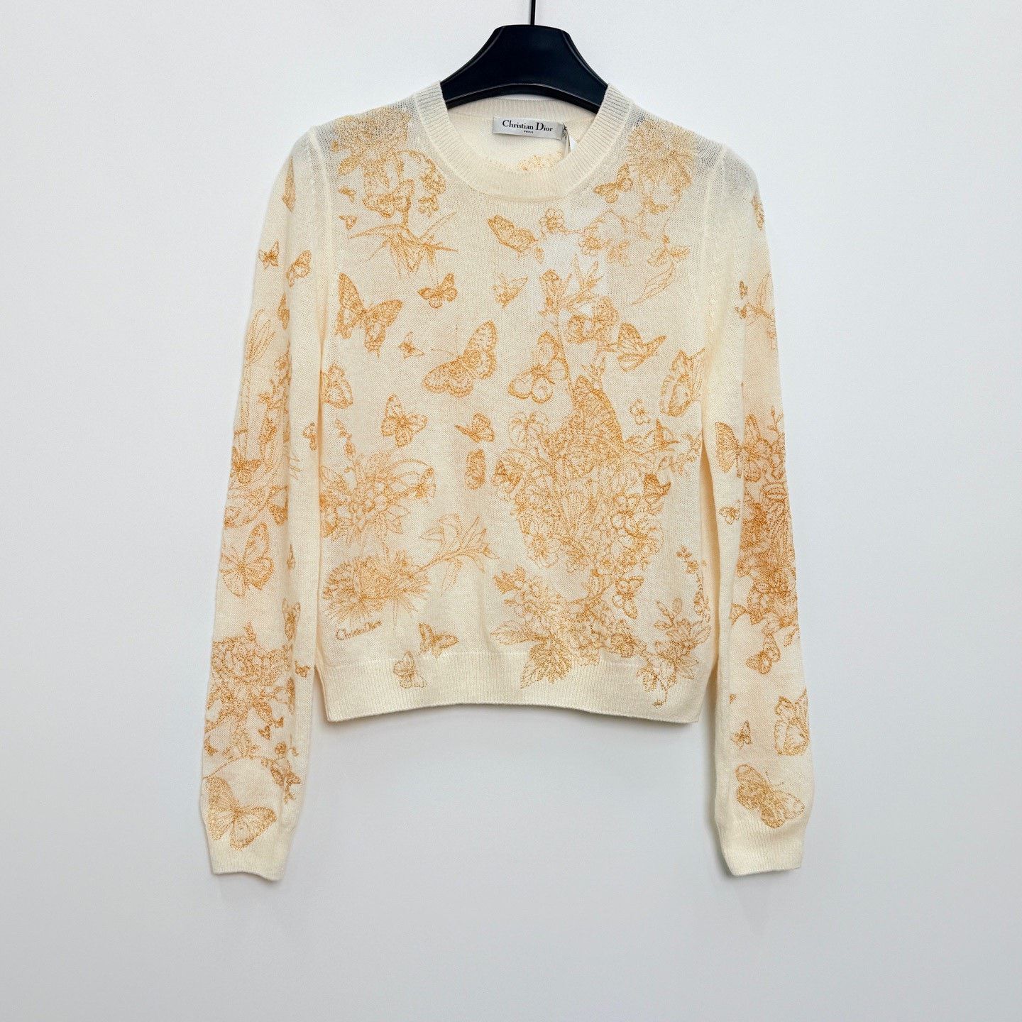 Dior Dior Embroidered Butterfly Round Neck Sweater Size XS / US 0-2 / IT 36-38 - 1 Thumbnail