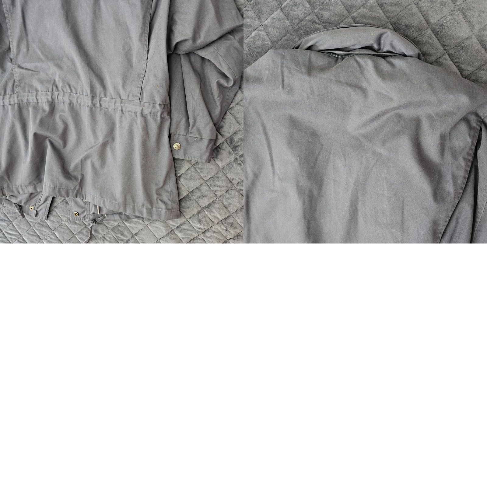 Vintage VINTAGE British Mist Coat Gray M Women 3-in-1 Jacket Wool Lined High Neck Adjustable Waist Shirt Coat Womens Size M / US 6-8 / IT 42-44 - 9 Thumbnail