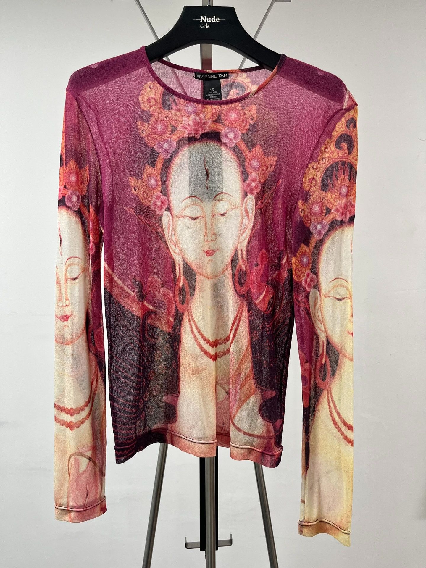 Vivienne Tam Vivienne Tam Buddha Print Mesh Top Size M / US 6-8 / IT 42-44 - 1 Thumbnail