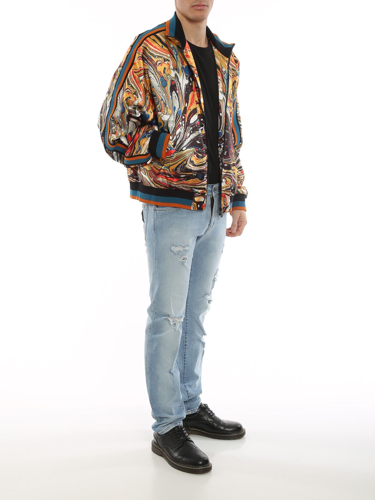 Dolce & Gabbana o1y0125 Bomber Jacket in Multicolor Size US L / EU 52-54 / 3 - 2 Thumbnail