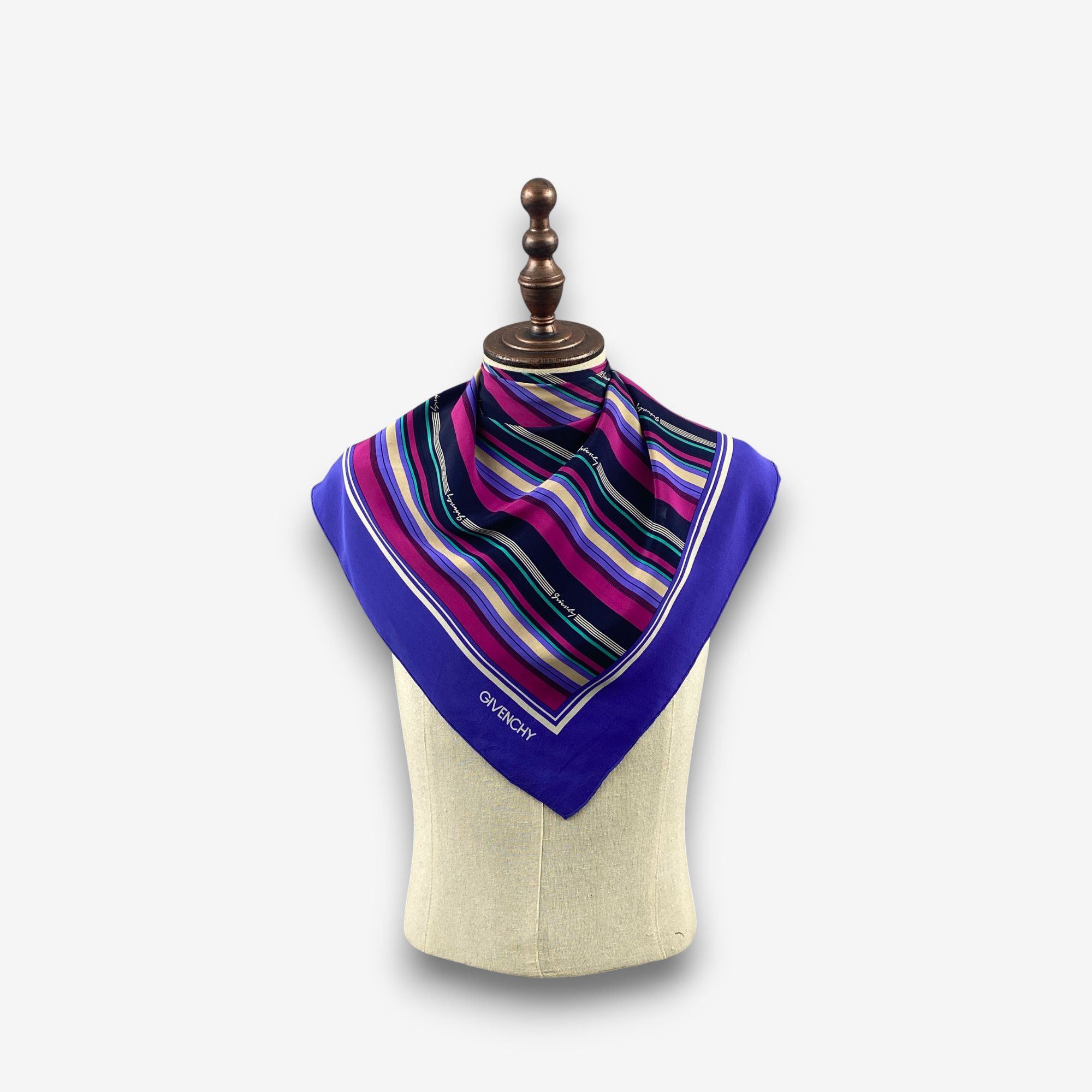 Givenchy Vintage Givenchy SILK Scarf Twill Stole Wraps Scarves Size ONE SIZE - 1 Thumbnail