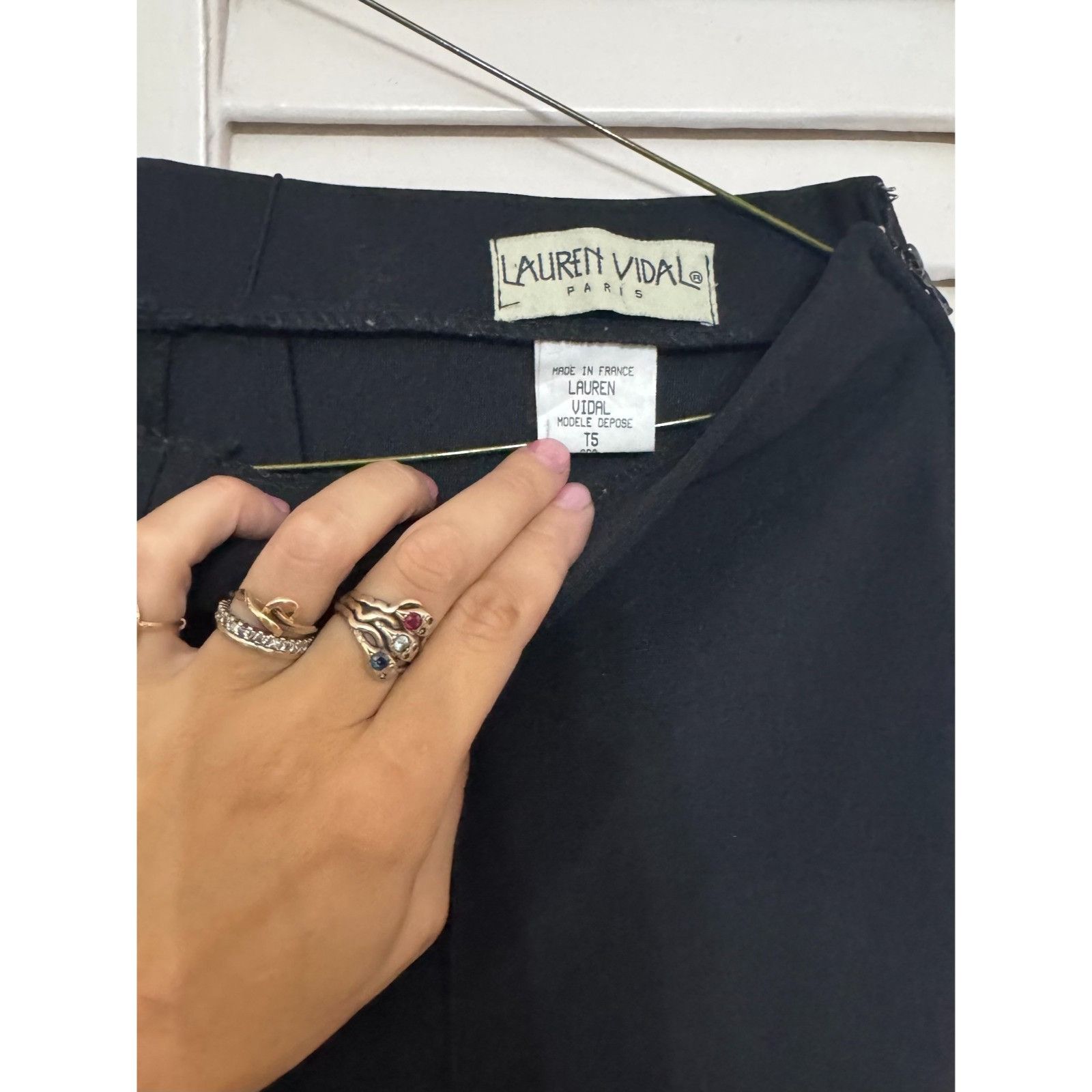 Vintage Vintage Lauren Vidal made in France Black Pants T5 Size 30" / US 8 / IT 44 - 3 Thumbnail