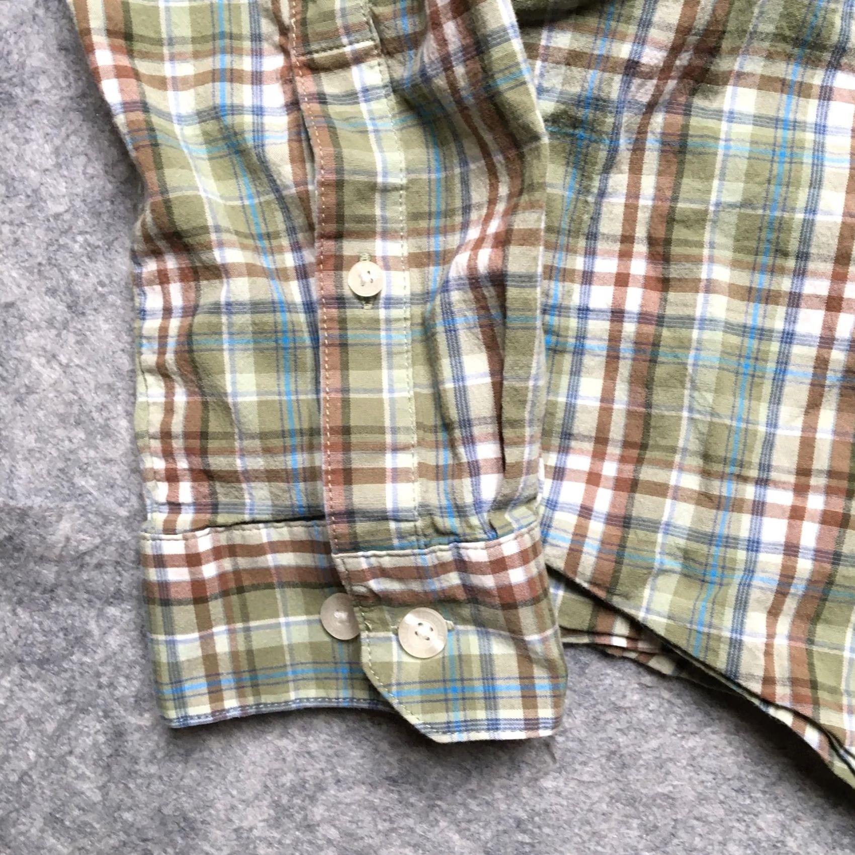 Vintage SCOTTeVEST Shirt Mens XL Green Plaid Hidden Pocket Travel Long Sleeve Casual Size US XL / EU 56 / 4 - 3 Thumbnail
