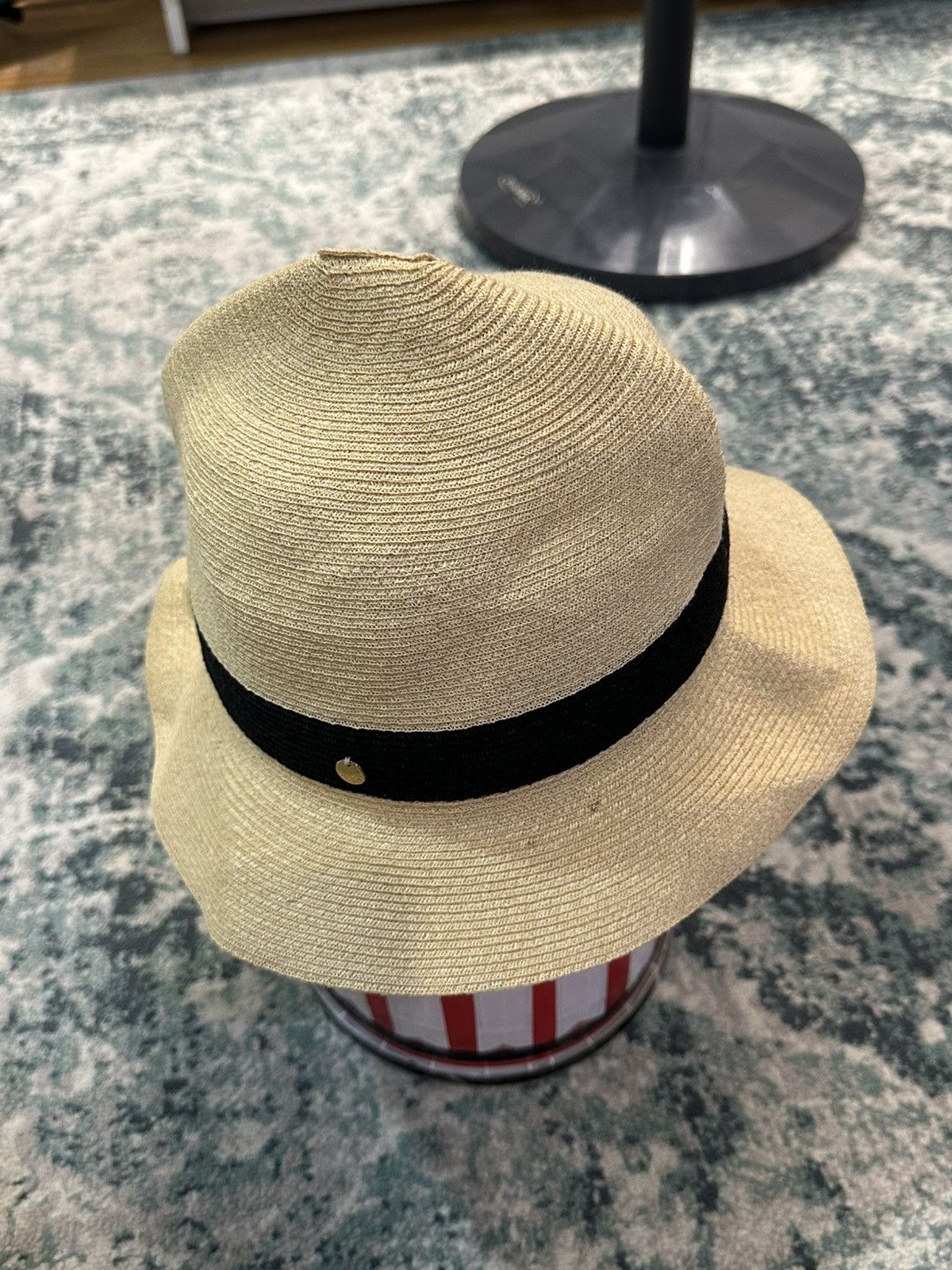 Ne-Net Ne-net Issey Miyake Fedora Straw Bucket Hats Size ONE SIZE - 4 Thumbnail