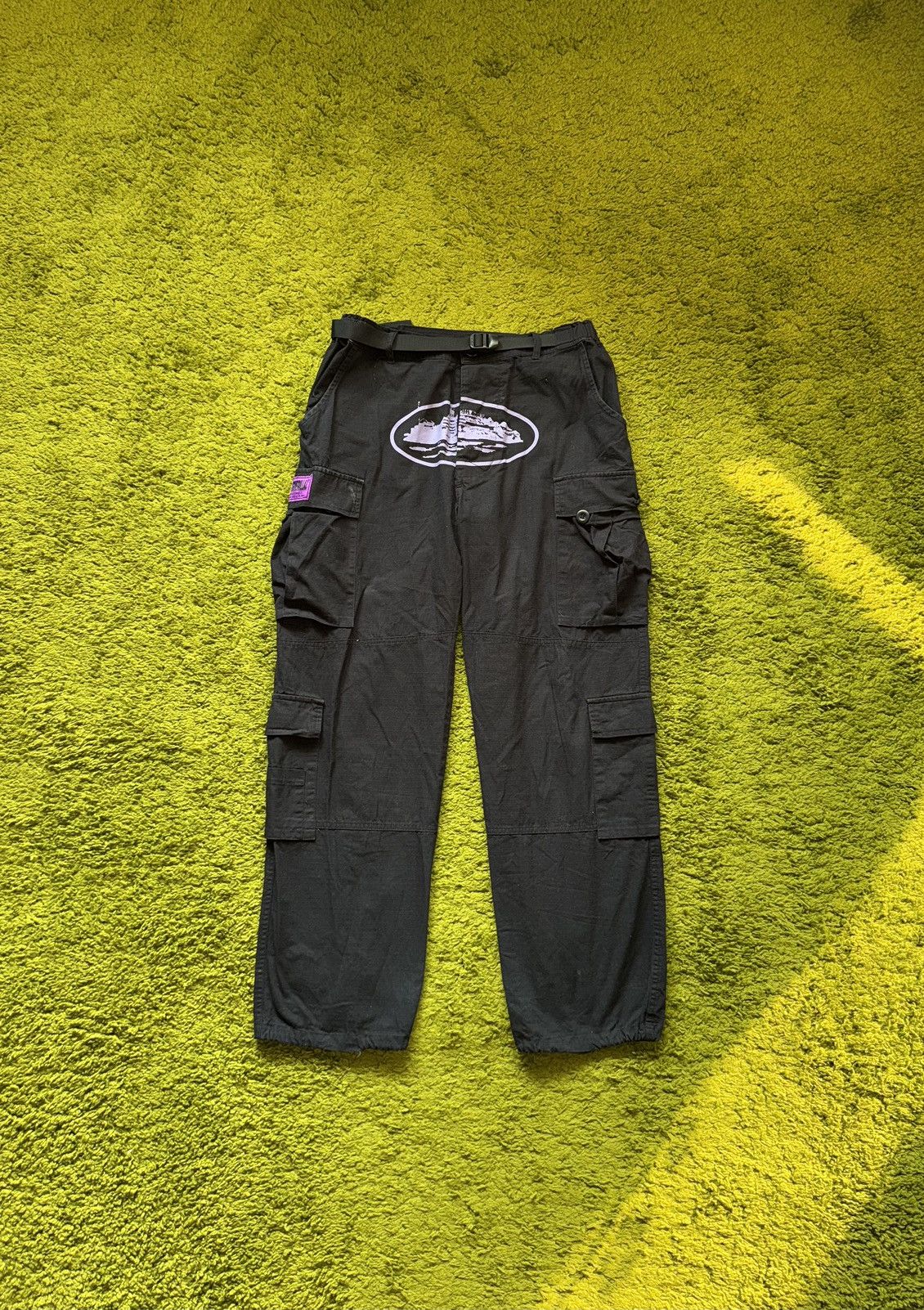 Corteiz Corteiz black cargo pants Y2K style Size US 32 / EU 48 - 1 Thumbnail