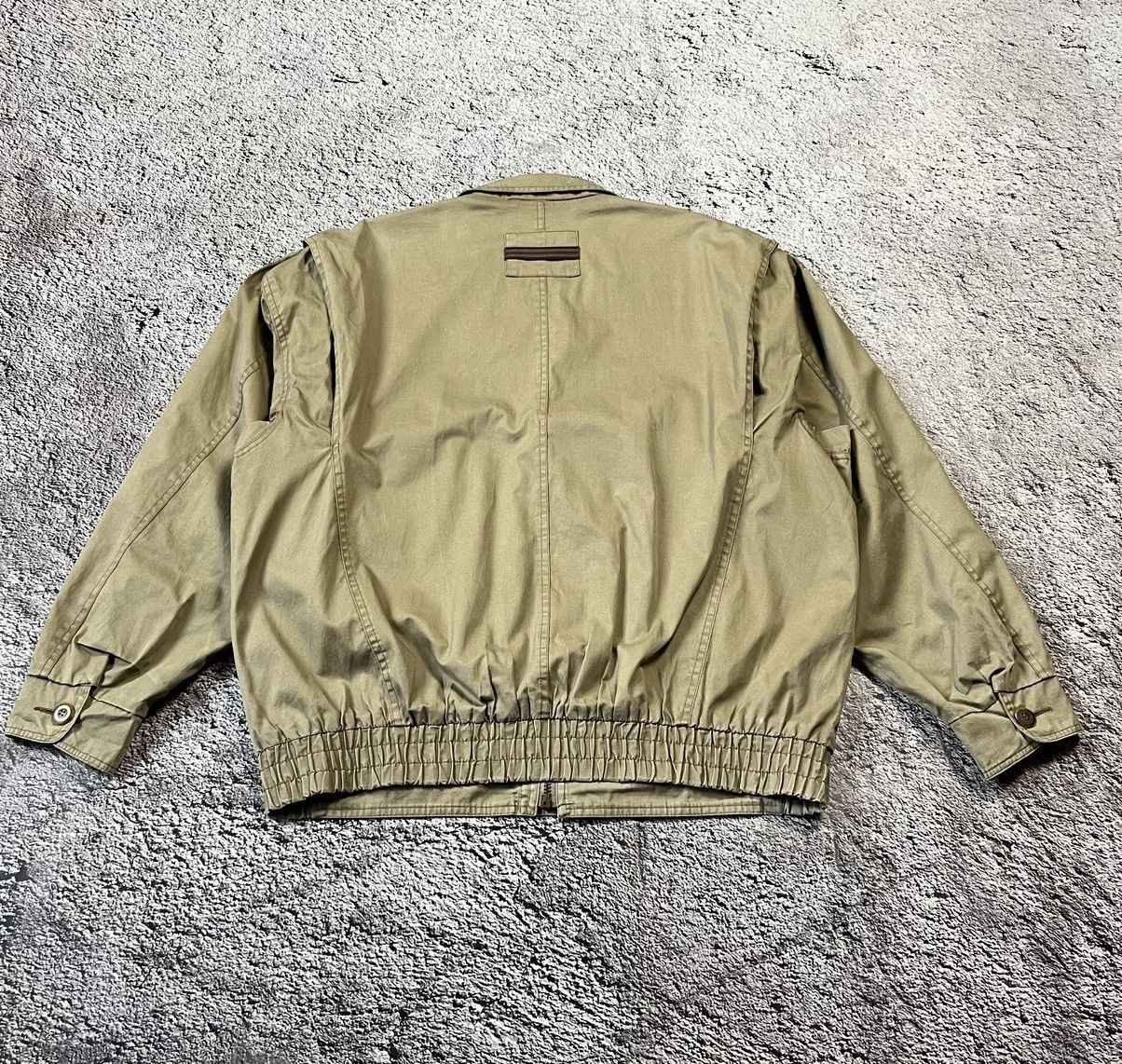 Adidas Adidas Golf Vintage Khaki Utility Jacket Size M Size US M / EU 48-50 / 2 - 2 Thumbnail