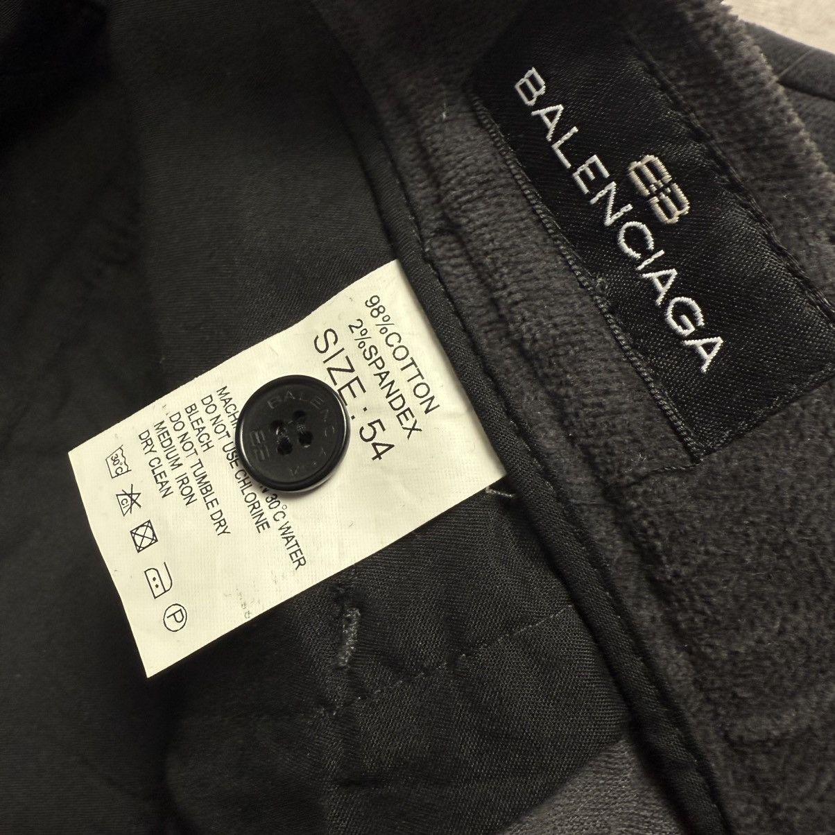 Balenciaga 90s Vintage Balenciaga BB Logo Velvet Pants Size US 34 / EU 50 - 7 Thumbnail