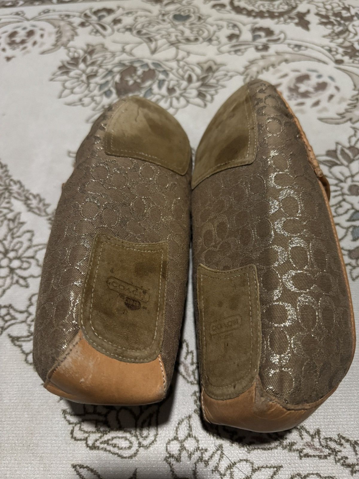 Coach Iconic Coach Monogram Signature Shearling Loafer Slippers Size US 11 / EU 44 - 7 Thumbnail