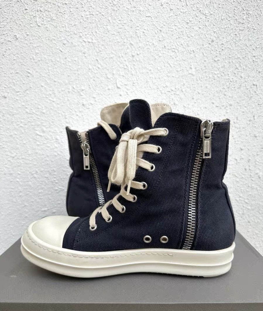 Rick Owens Rick Owens DRKSHDW High-Top Sneakers with Robot Logo Size US 7 / IT 37 - 4 Thumbnail