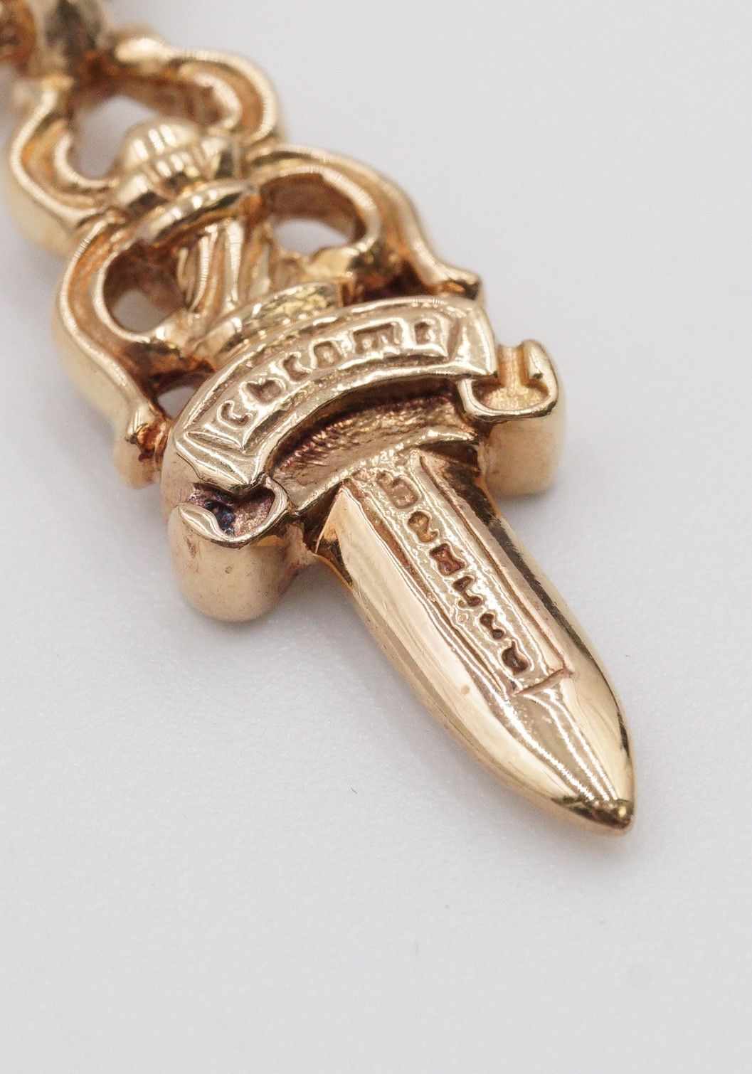 Chrome Hearts Chrome Hearts 22K Gold Dagger with White Diamonds Size ONE SIZE - 7 Thumbnail