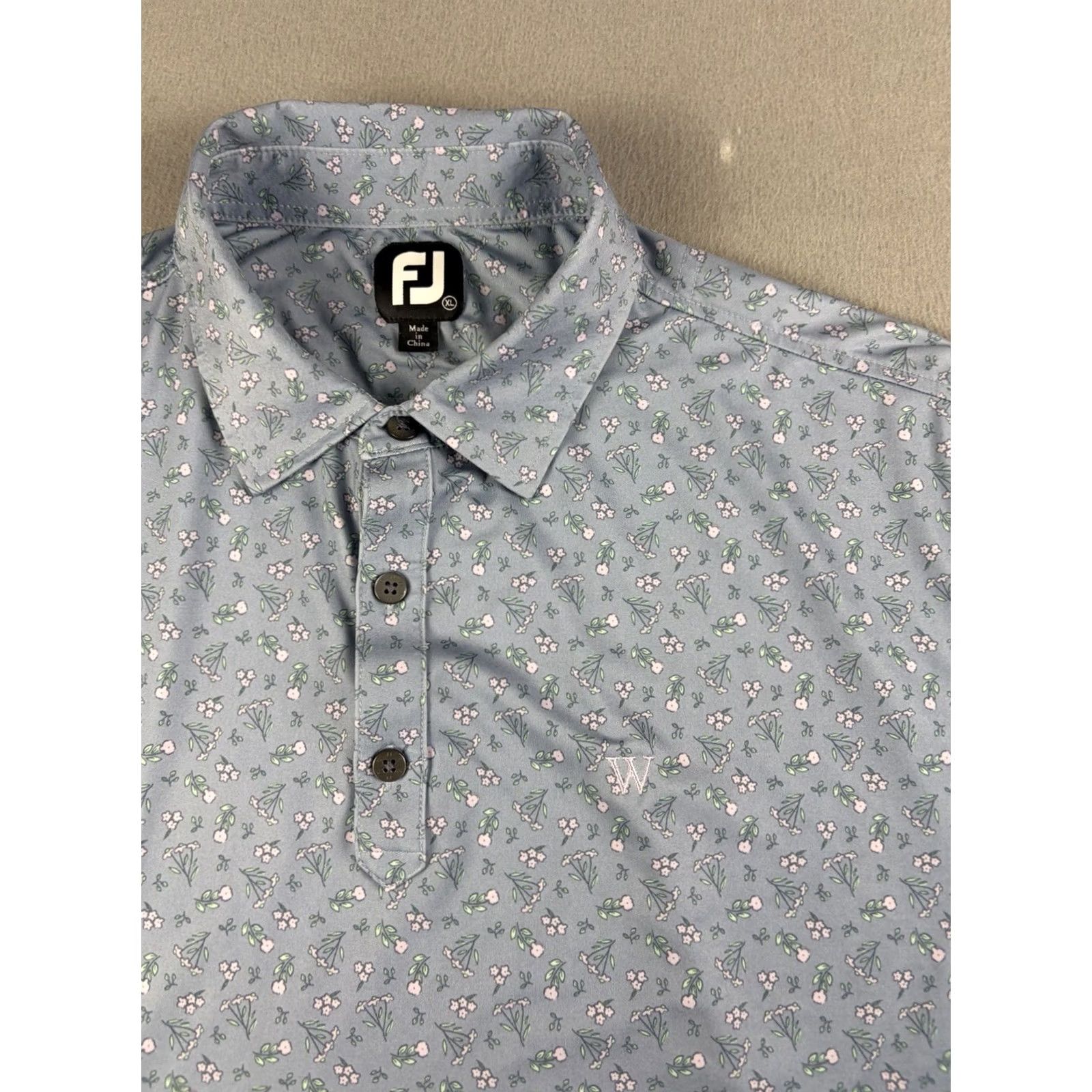 Footjoy FootJoy Polo Shirt Men XL Floral All Over Print Performance Golf Short Sleeve Multicolor Polo Men's XL Floral Golf Shirts Size US XL / EU 56 / 4 - 2 Thumbnail
