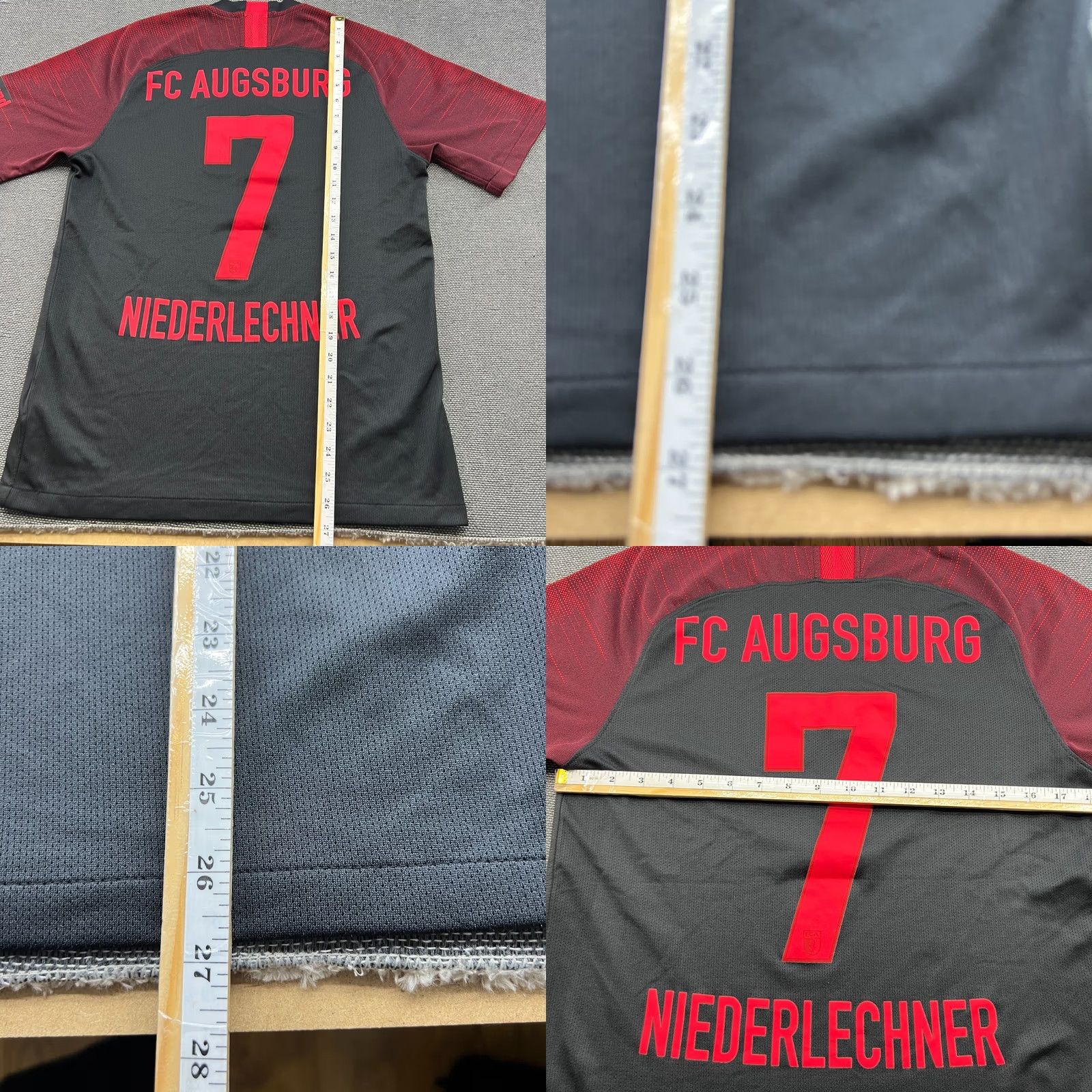 Nike Nike FC Augsburg 2019 2020 Third Florian Niederlechner Jersey Mens Sz M Shirt Football Black Mens Nike Squat Tshirt Size US M / EU 48-50 / 2 - 9 Thumbnail