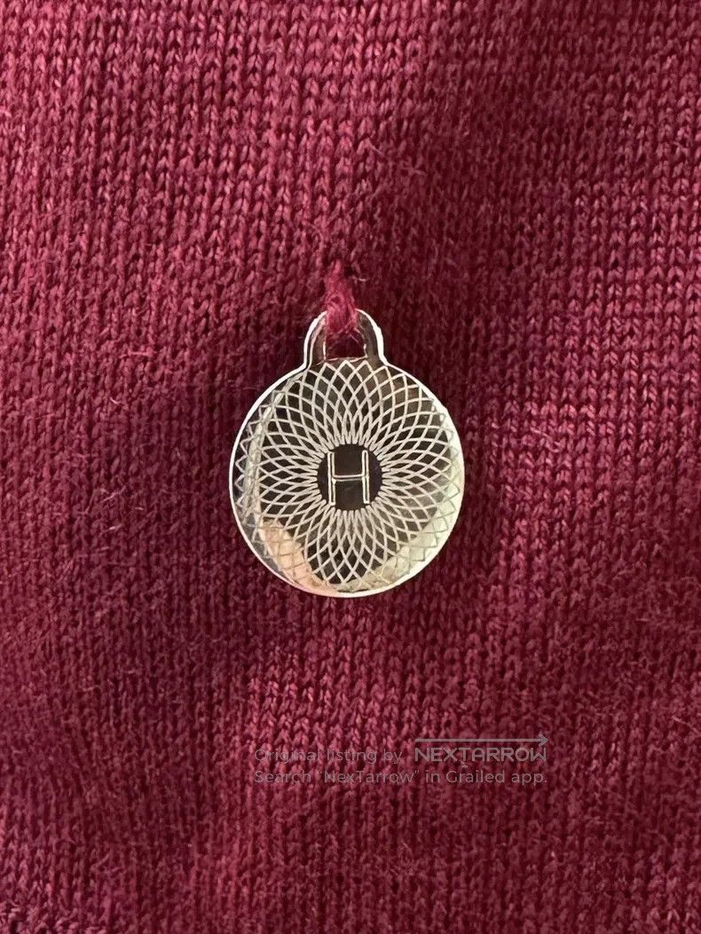 Hermes Hermes V-Neck Cashmere Knit Top - Red Size XS / US 0-2 / IT 36-38 - 6 Thumbnail