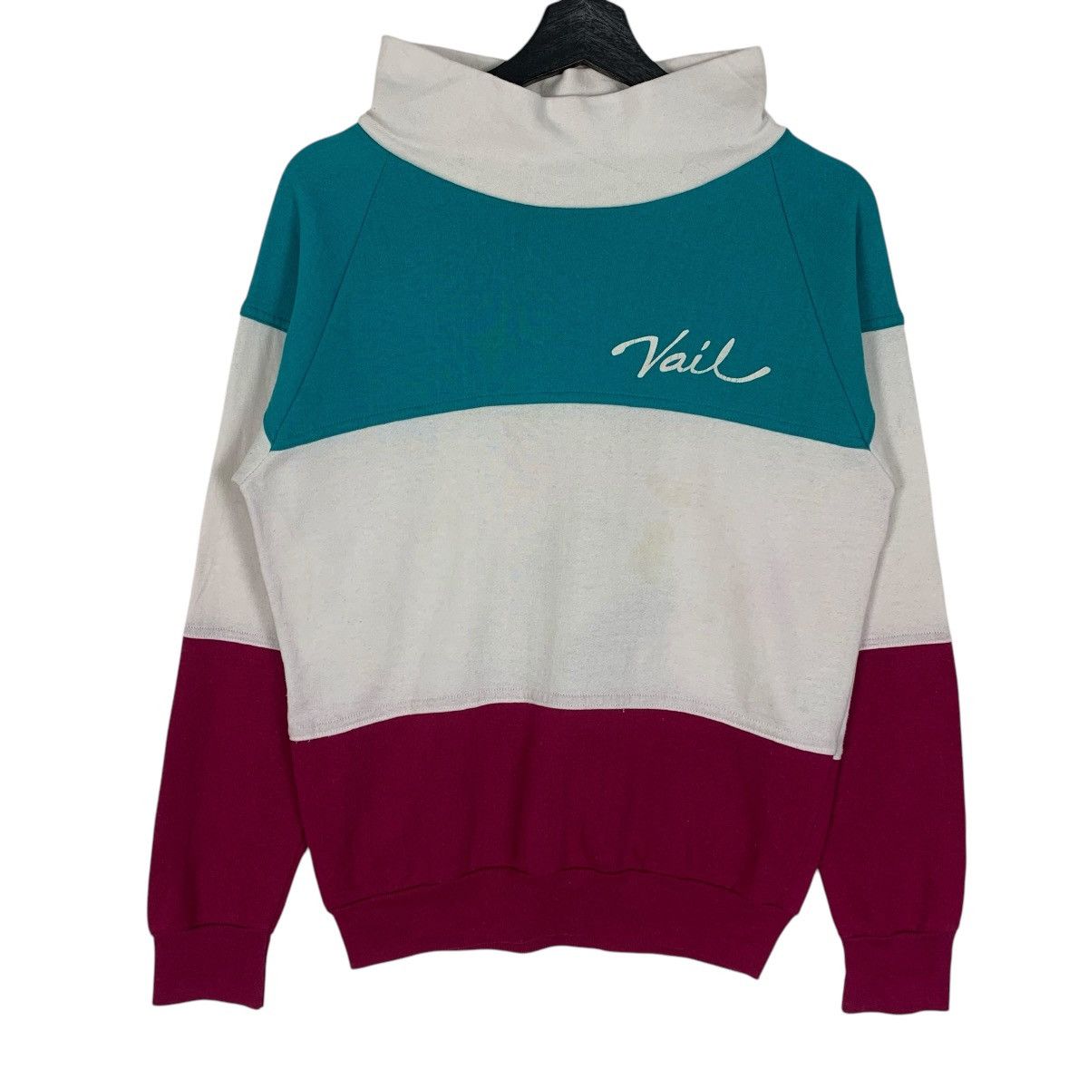 Vintage Vintage Eagle SportWear TurtleNeck MultiStripe Sweatshirt Size US M / EU 48-50 / 2 - 1 Thumbnail