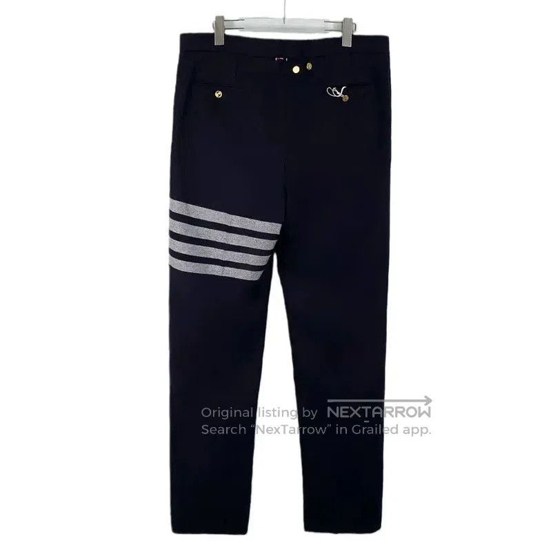 Thom Browne Thom Browne Women's Navy Wool Casual Trousers . Size 30" / US 8 / IT 44 - 2 Thumbnail